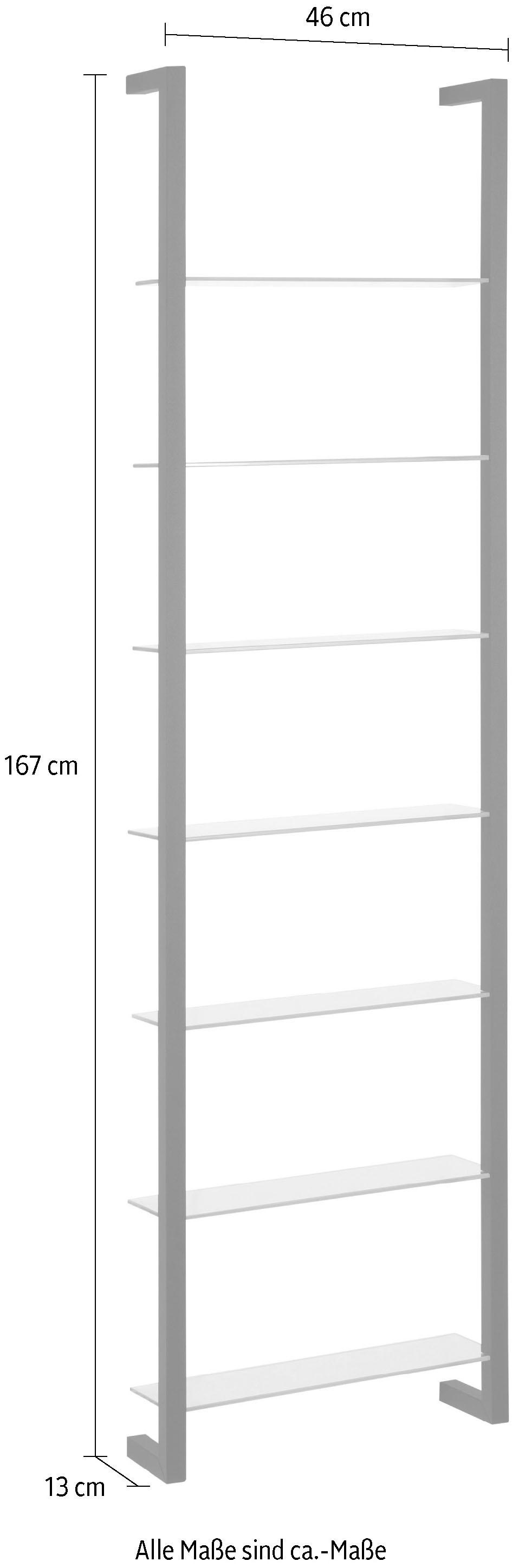 Spinder Design Wandregal »CUBIC«, Metall, Tiefe 13 cm günstig online kaufen