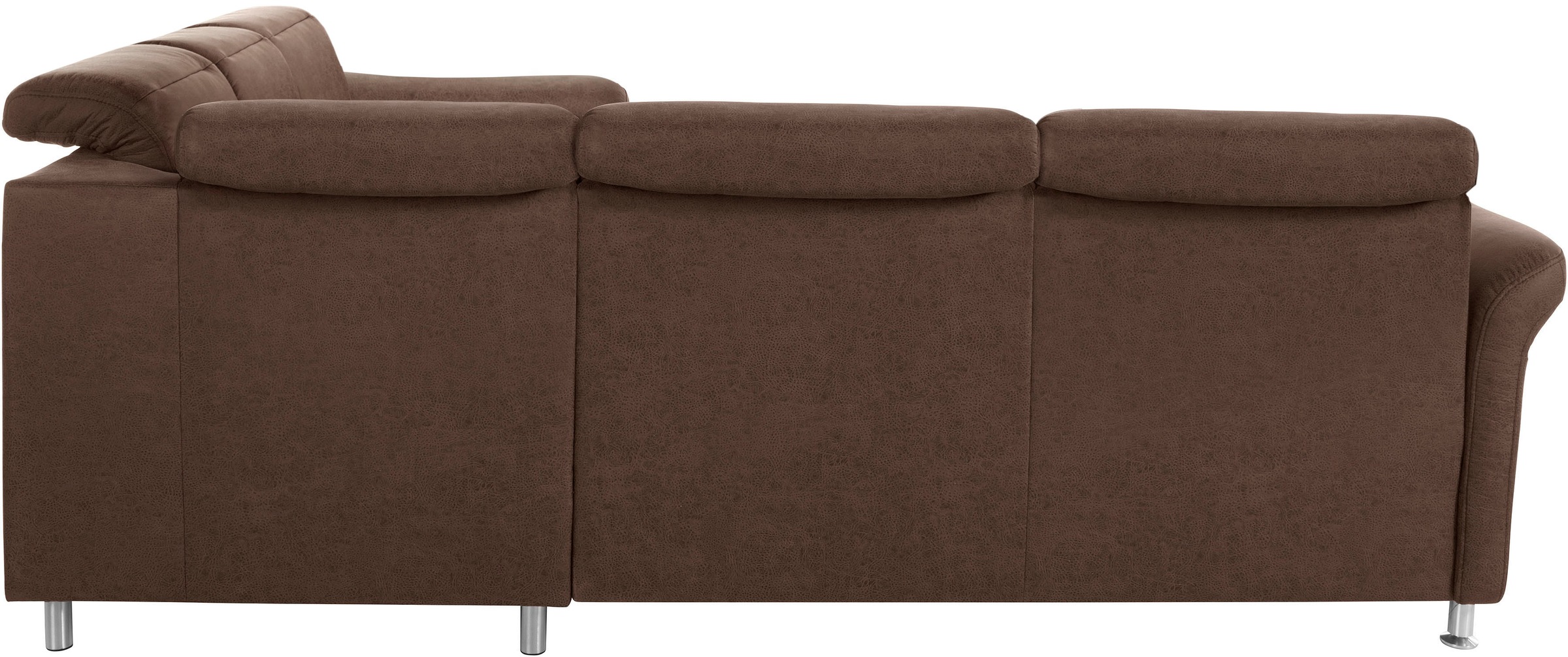 sit&more Ecksofa »Darwin L-Form«, inklusive Federkern, wahlweise mit Kopfteilverstellung, Bettfunktion