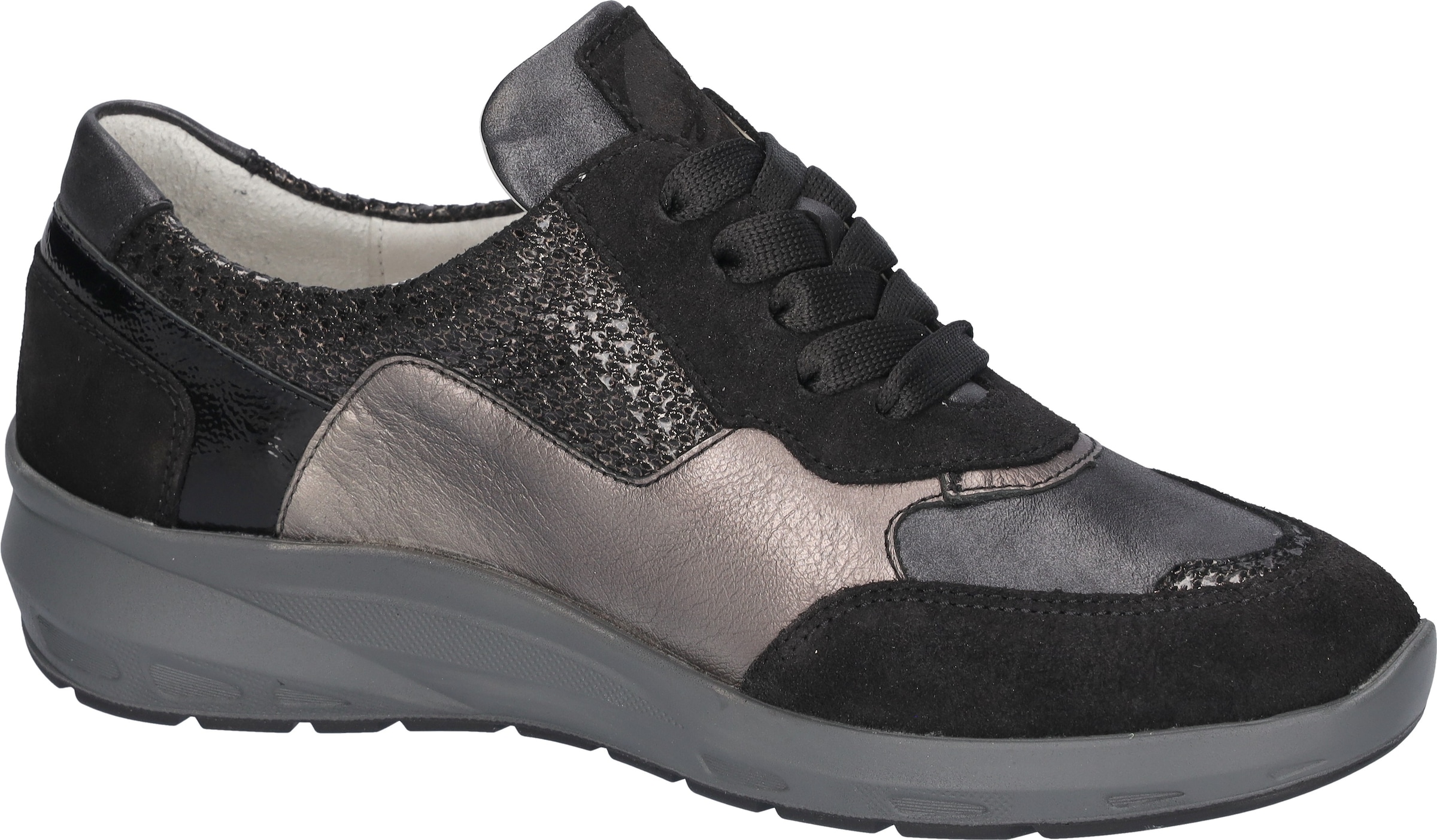 Waldläufer Schnürschuh »M-TONIA«, Komfortschuh, Sneaker, Bequemschuh, Reißverschluss, M-Weite