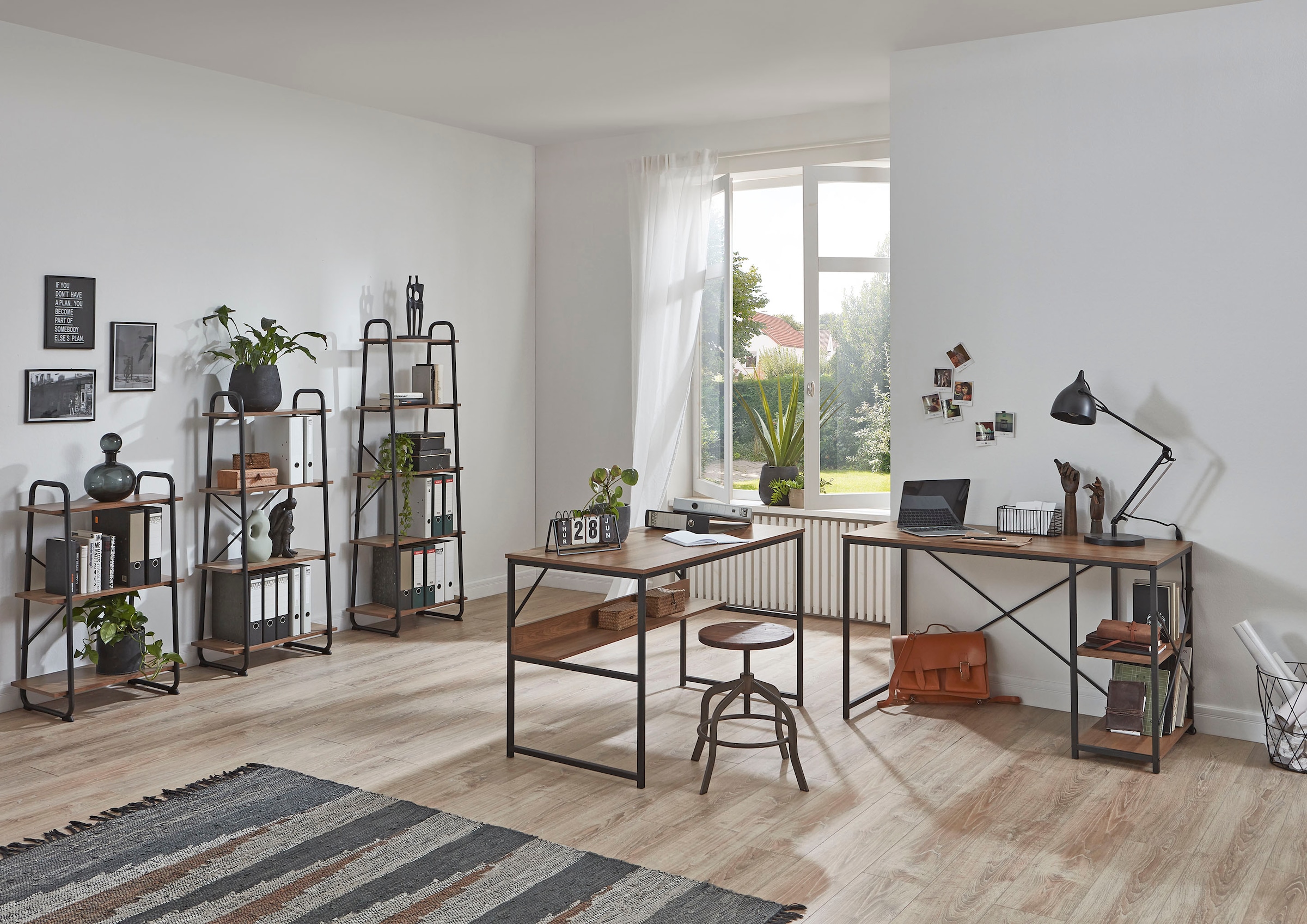 HAKU Schreibtisch »Arbeitstisch, Bürotisch« 1 Stk. tlg. rechteckig - aus Holzwerkstoff Braun B/T/H 120/60/74 cm