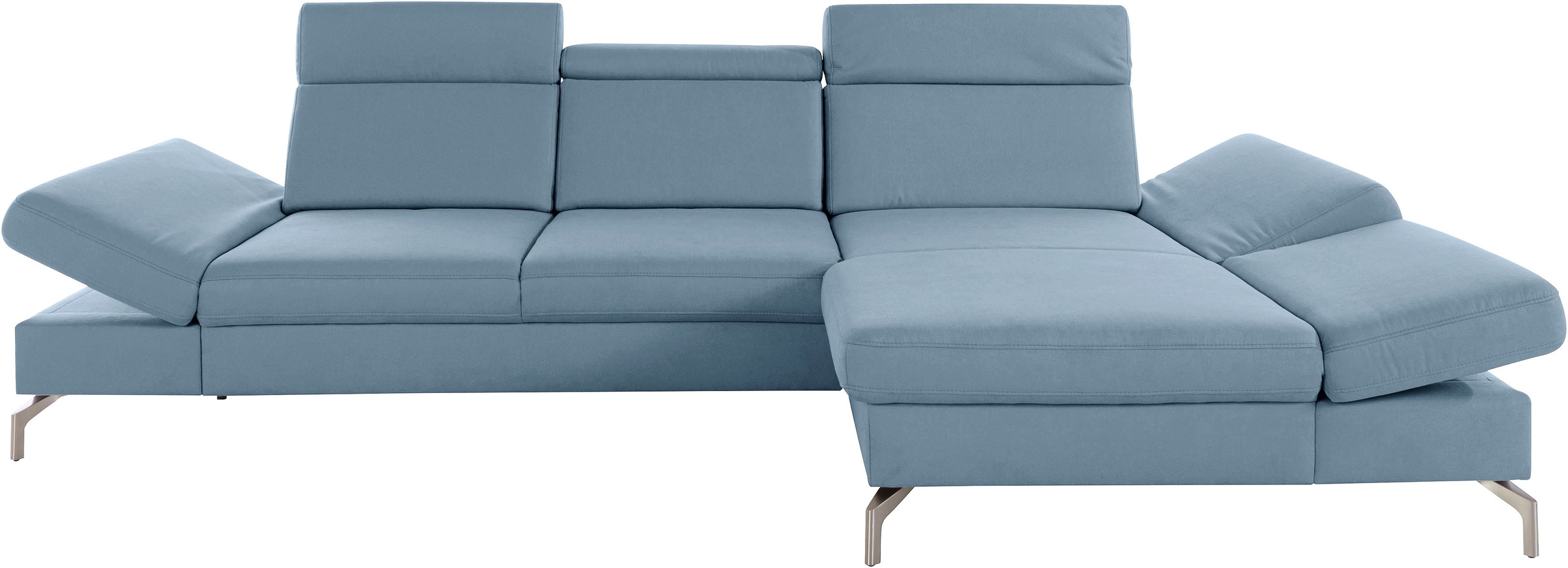 sit&more Ecksofa »Brisbane L-Form«, Fußhöhe 15 cm, inklusive Sitztiefen-, A günstig online kaufen