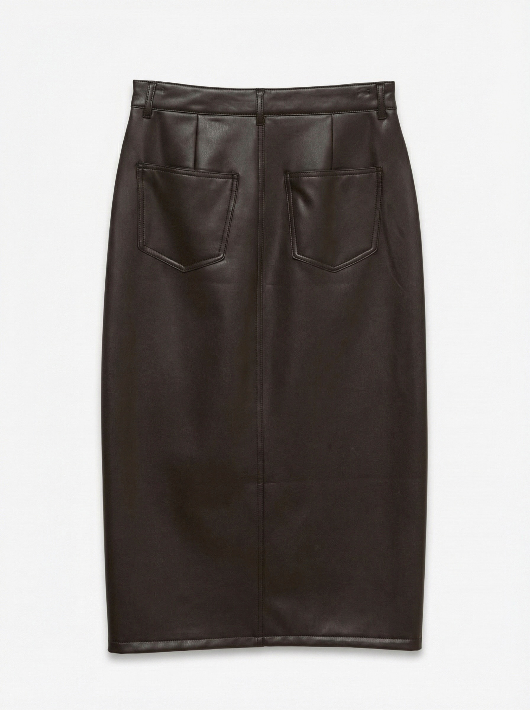 Vero Moda Lederimitatrock »VMVERI HR CALF PL SKIRT NOOS« Lederimitat, mit Stretch, high waist