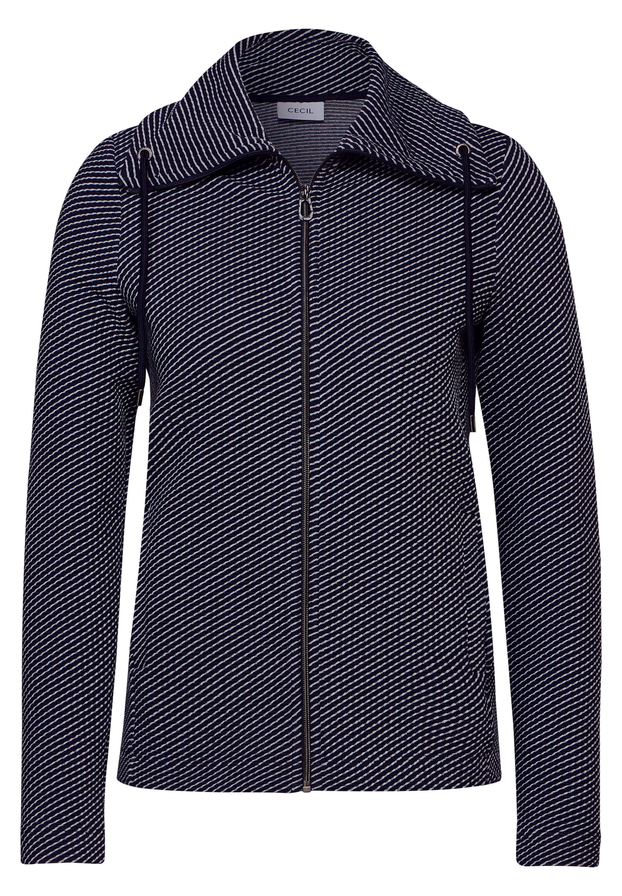 Cecil Sweatjacke mit Stehkragen
