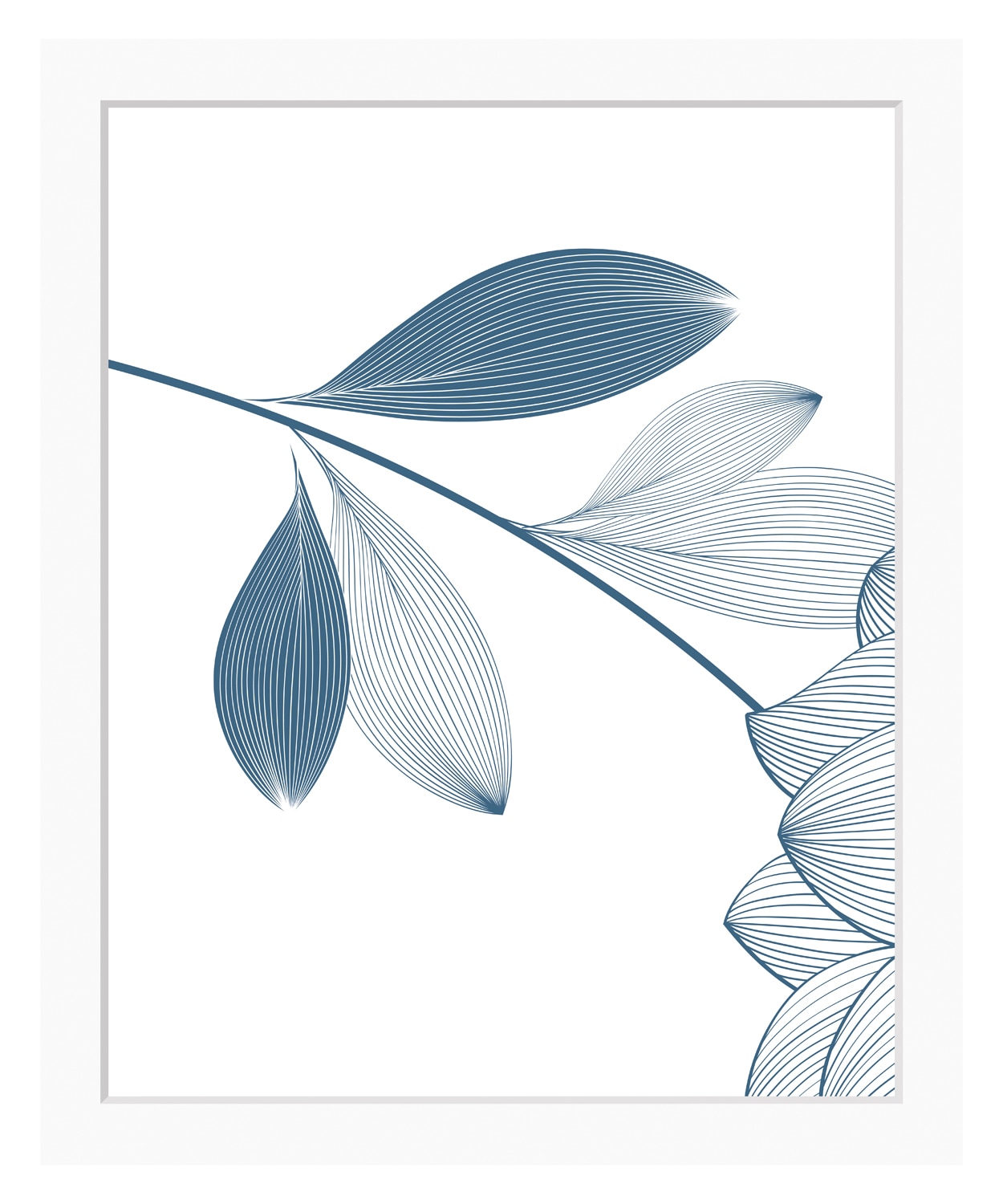 queence Bild »Anja« Blumen | Blätter | Kunst | Modern | Pflanzen | Pflanzenbilder Set,  Blumen, gerahmt