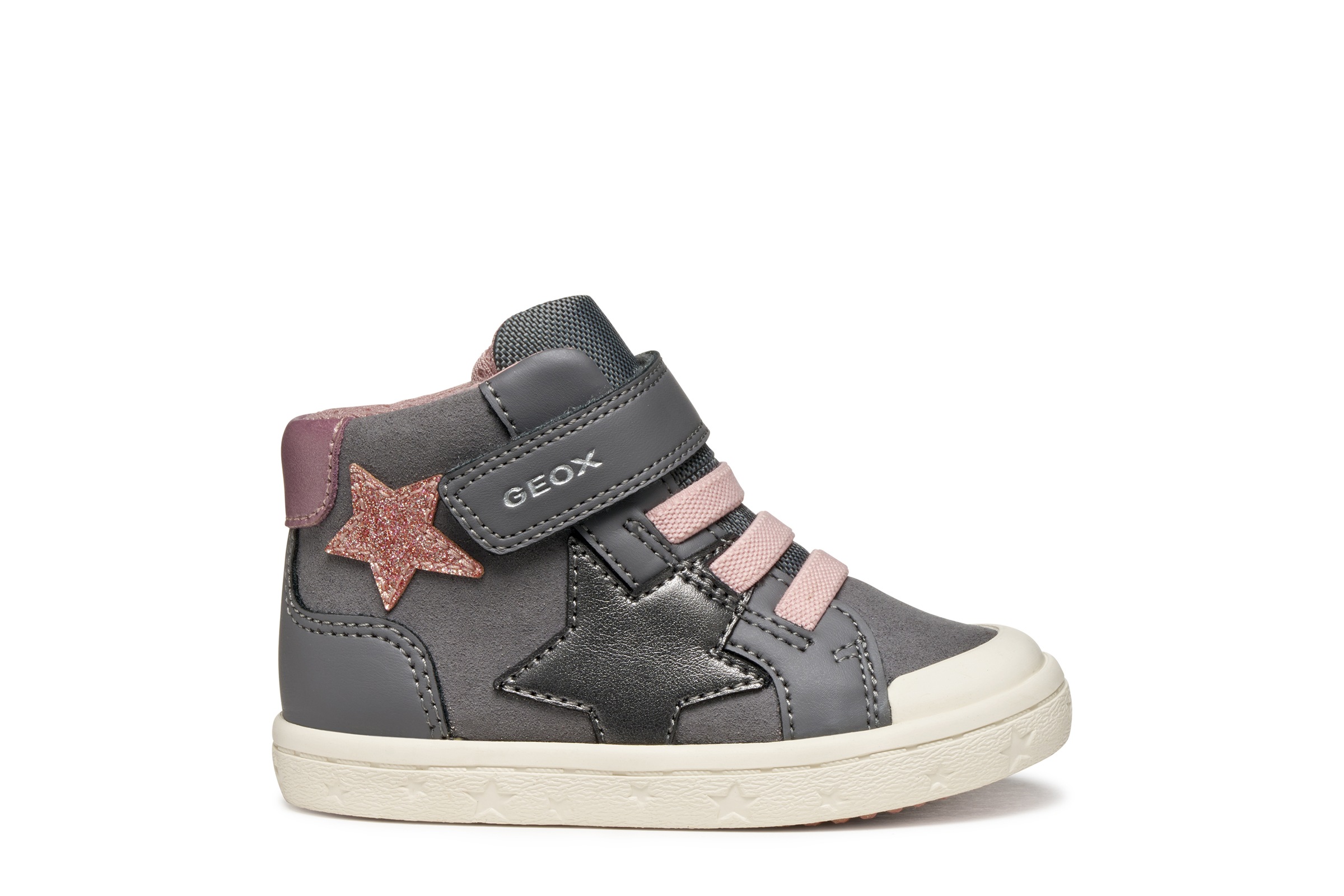 Geox Lauflernschuh »B GISLI GIRL«, Boots, Glitzerschuh mit Gummizug und Klett