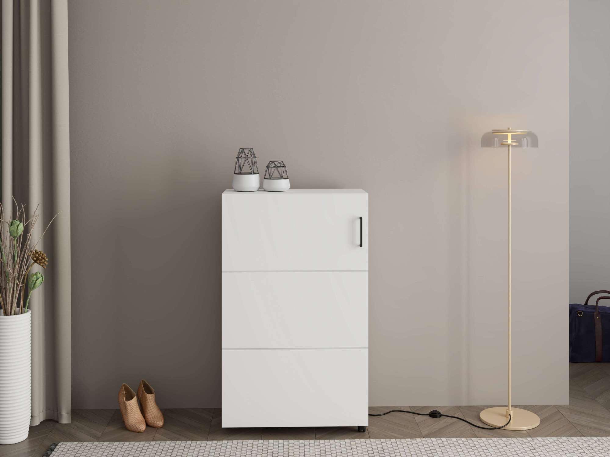 Home affaire Schuhschrank »Islay, Schuhkommode, Schuhregal, Flurschrank, Dielenmöbel« Moderner Schuhschrank Islay: 4 Größen, 3 Farben– platzsparendes Design