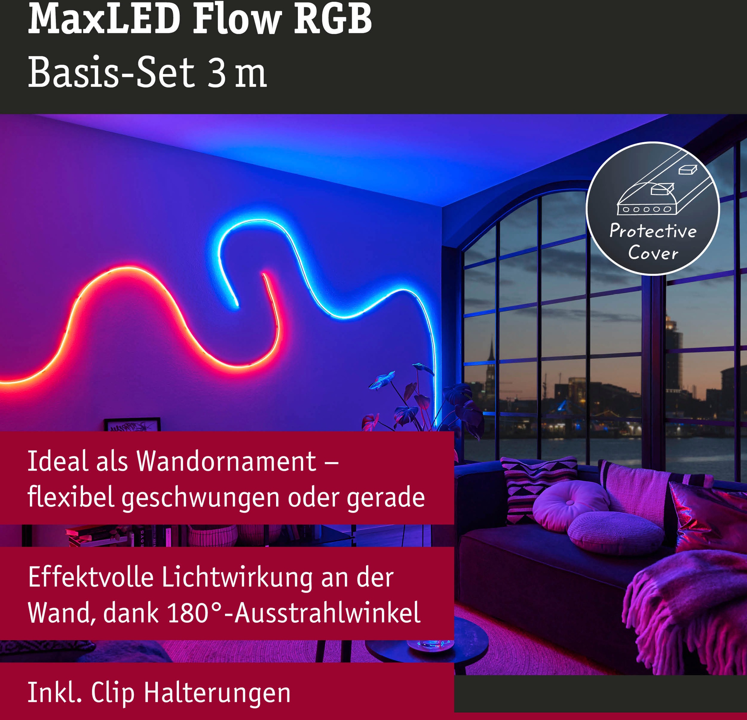 Paulmann LED-Streifen »MaxLED Flow RGB Basic Set 3m«