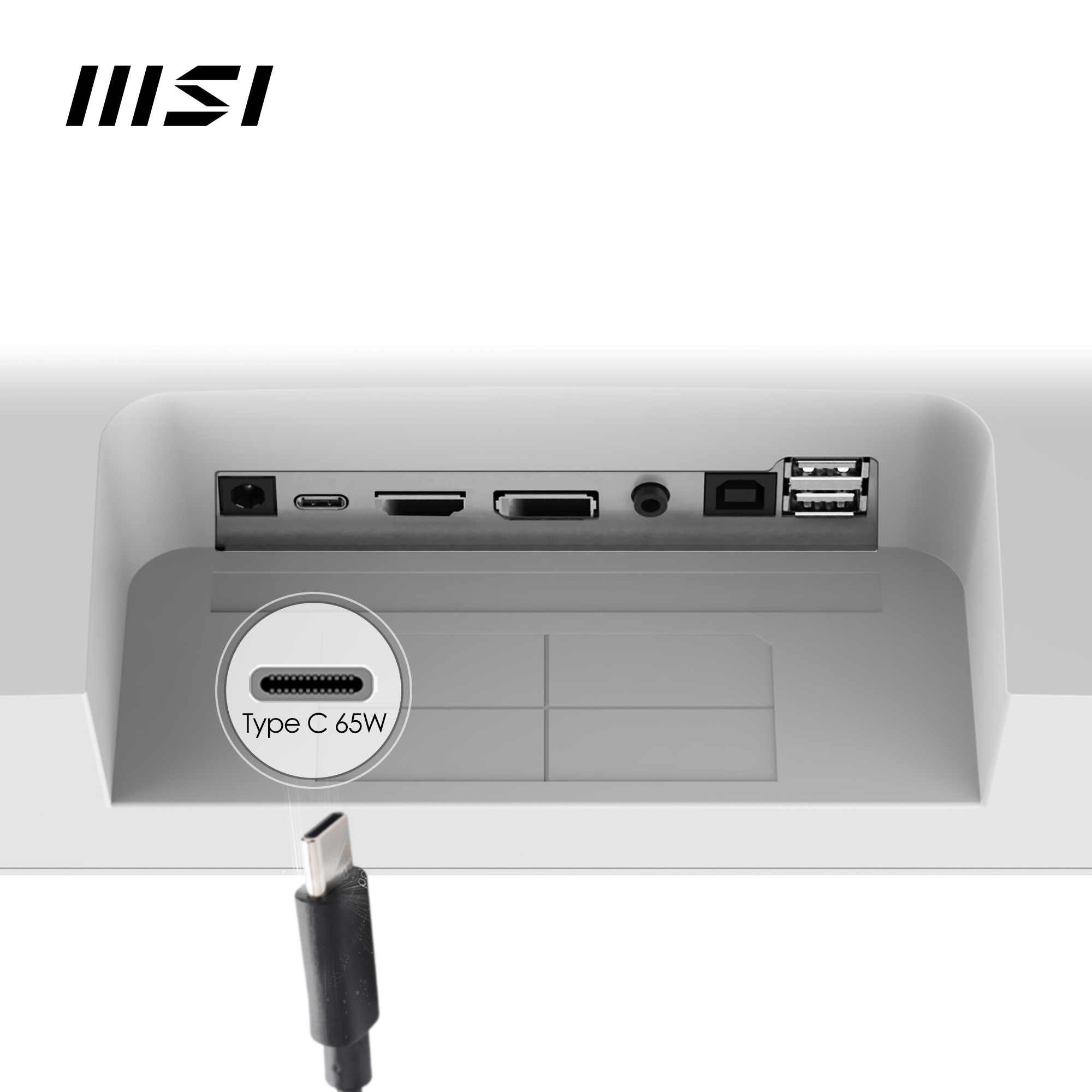 MSI LED-Monitor »Modern MD272QXP«, 69 cm/27 Zoll, 2560 x 1440 px, WQHD, 1 ms Reaktionszeit, 100 Hz, höhenverstellbar, 3 Jahre Herstellergarantie, USB-C