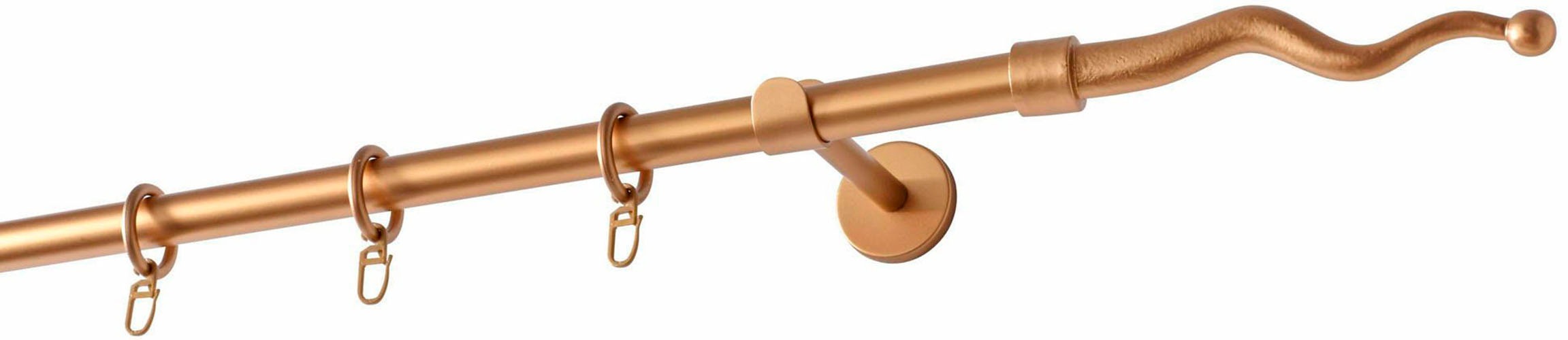 GARESA Gardinenstange »BOTAN« Ø 20 mm 1 läufig-läufig Wunschmaßlänge Vorhan günstig online kaufen