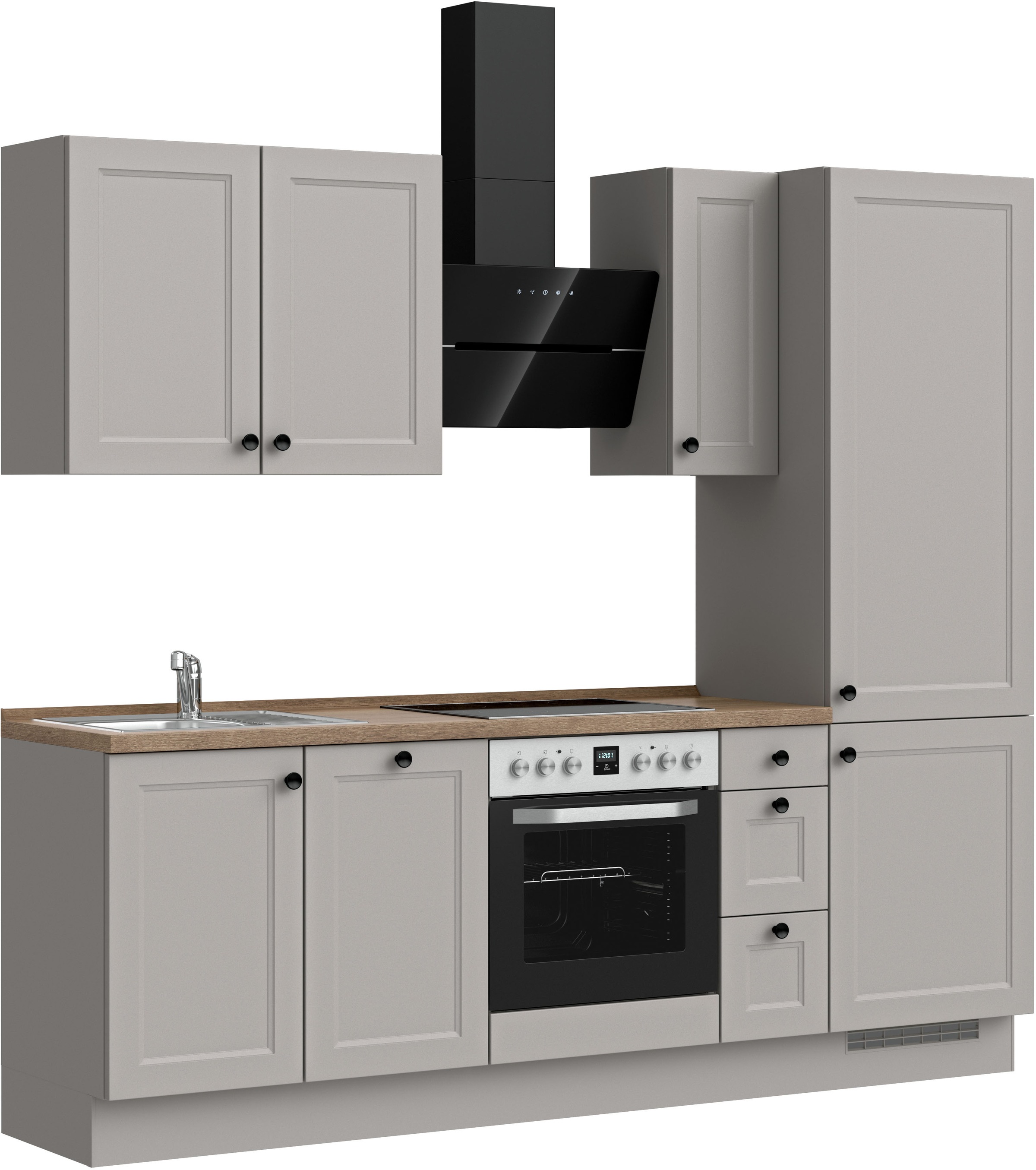 nobilia® Küchenzeile »"Cascada II"«, vormontiert, Breite 240 cm, Ausrichtun günstig online kaufen