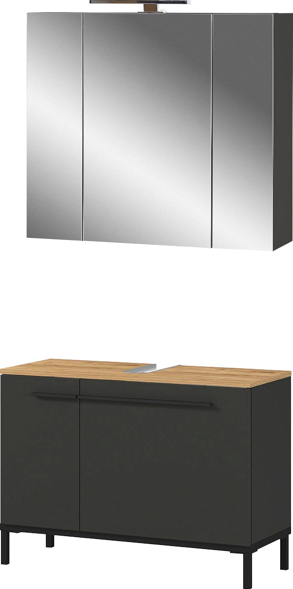 GERMANIA Badmöbel-Set »Yonkers«, Set 1 online 1 aus bestehend Spiegelschrank und kaufen Waschbeckenunterschrank