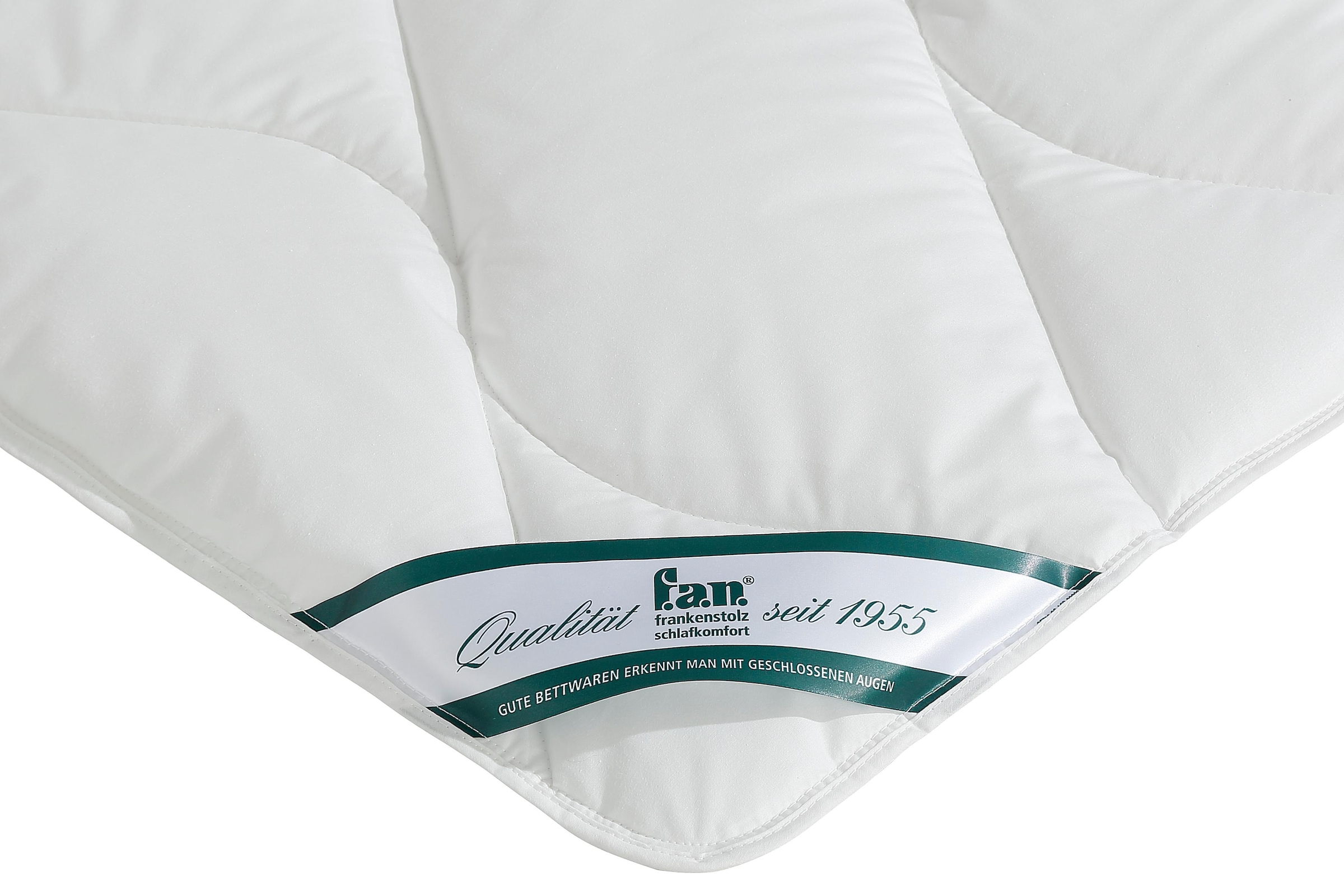 passend f.a.n. »f.a.n. dazu 4-Jahreszeiten, St.), bestellen antibakterieller Füllung und Schlafkomfort 40x80 cm! Polyester, Bezug Antibac (1 Kunstfaserbettdecke Bettdecke bequem zur Baumwolle, Kopfkissen Wirkung«, GRATIS mit 1 schnell