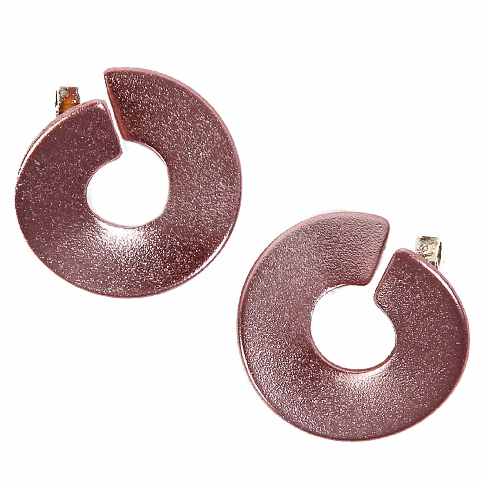 DEMARIE Paar Ohrstecker »eloxiertes Aluminium rosafarben« rosa