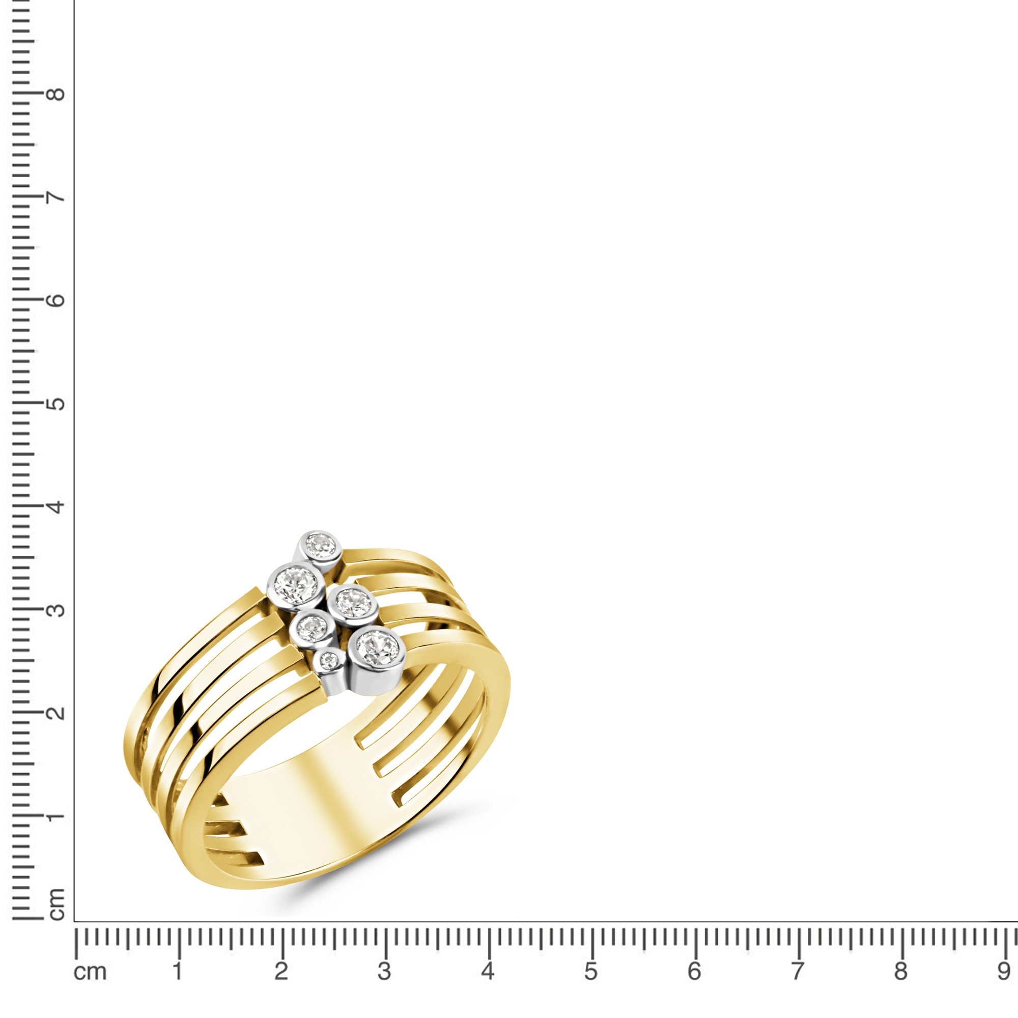 Vivance Fingerring »925/- Sterling Silber vergoldet bicolor«