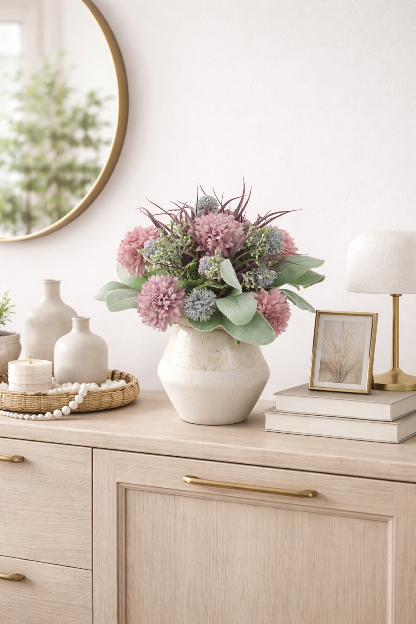 I.GE.A. Kunstblume »Gesteck aus Dahlien und Allium«