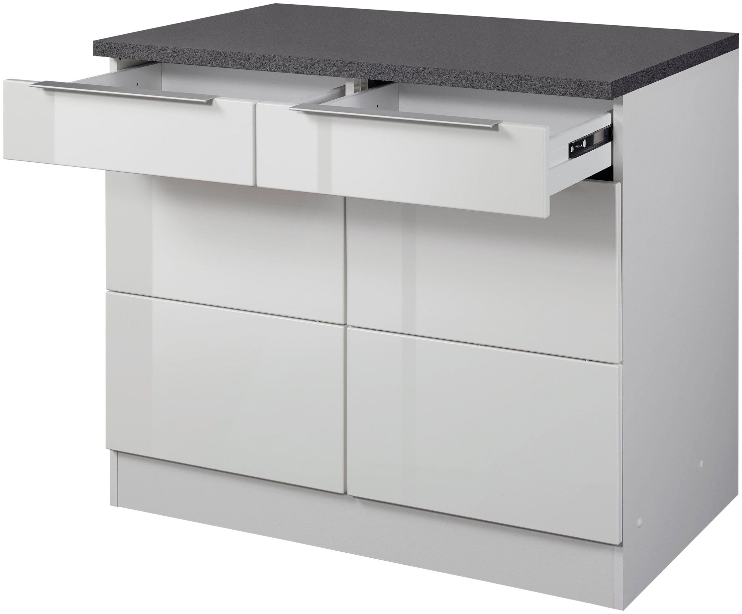 KOCHSTATION Unterschrank »KS-Brindisi«, 100 cm breit, viel Stauraum