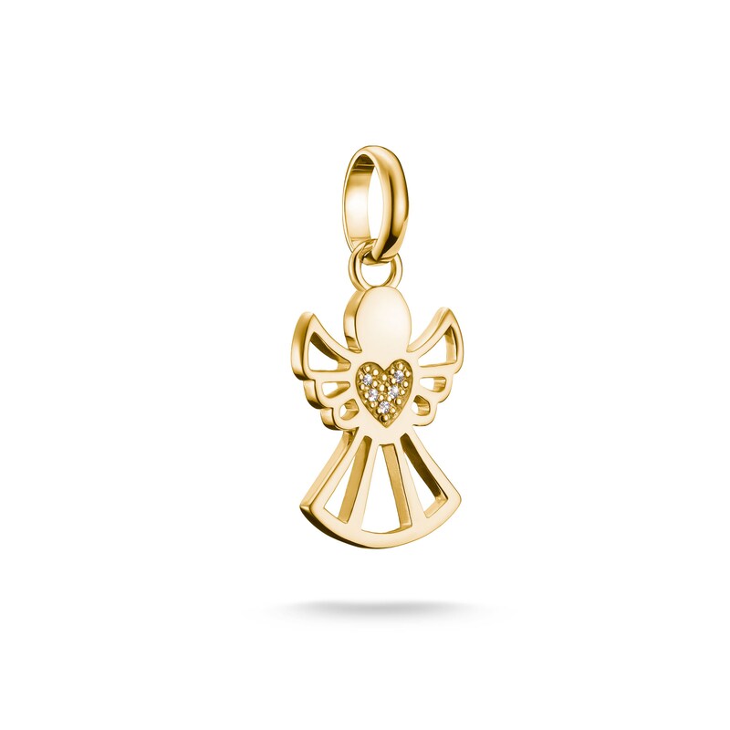 THOMAS SABO Charm-Einhänger »Charm Beschützer der Liebe - Connect« mit Zirkonia (synth.) gelbgoldfarben-kristallweiß + kristallweiß Charm...