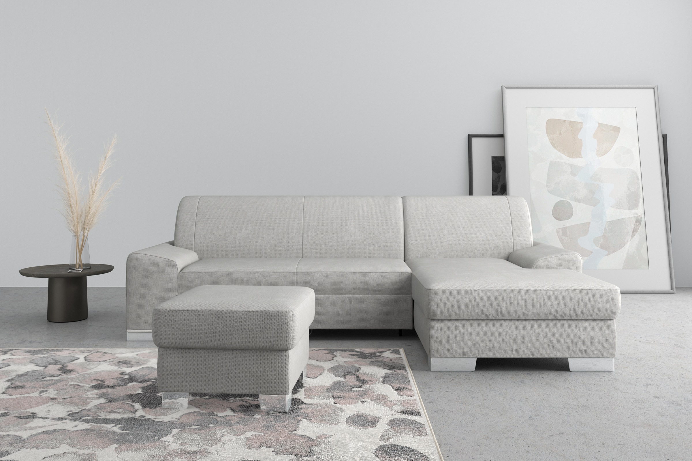 DOMO collection Ecksofa "Anzio L-Form, whlw. Bettfunktion, Federkern, hochw günstig online kaufen