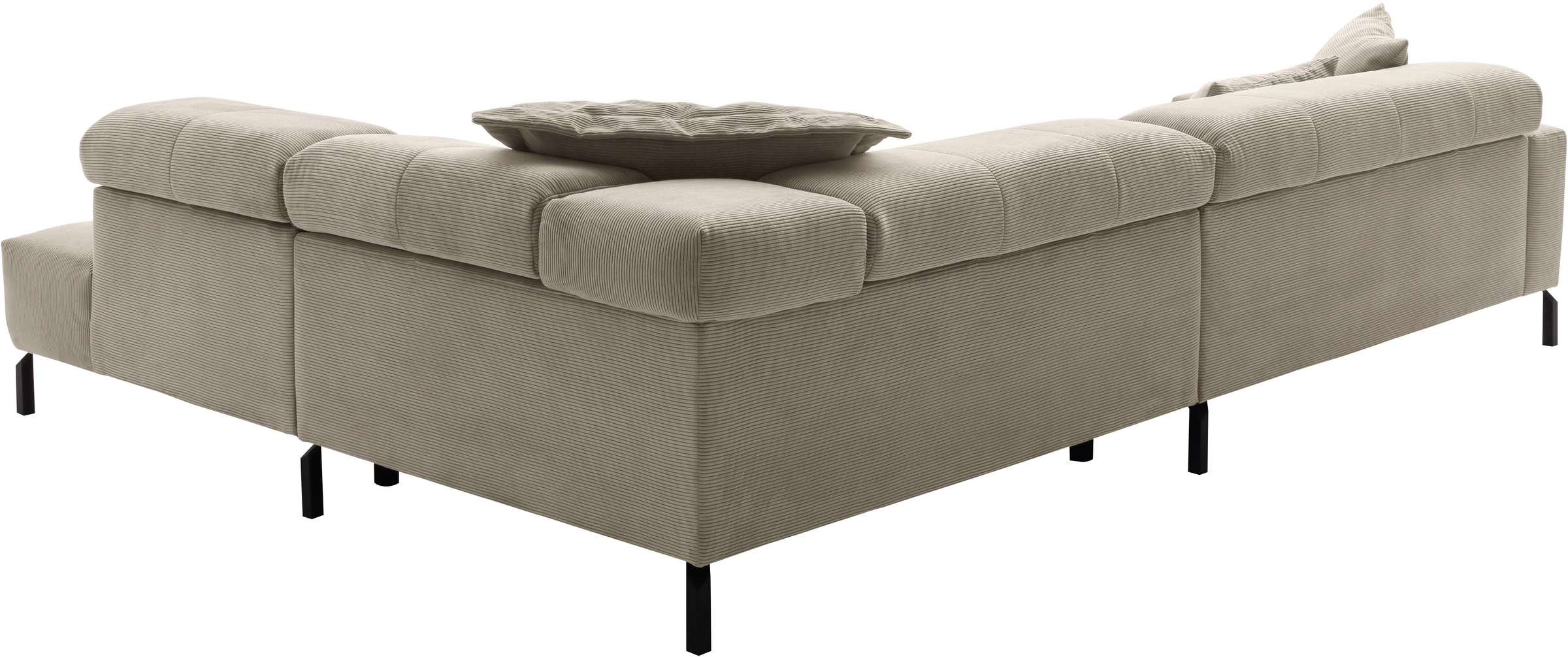 Home affaire Ecksofa »Claya, L-Form,  incl. Kopfteilverstellung, Breite 311 cm« ohne elektrischen Sitzvorzug