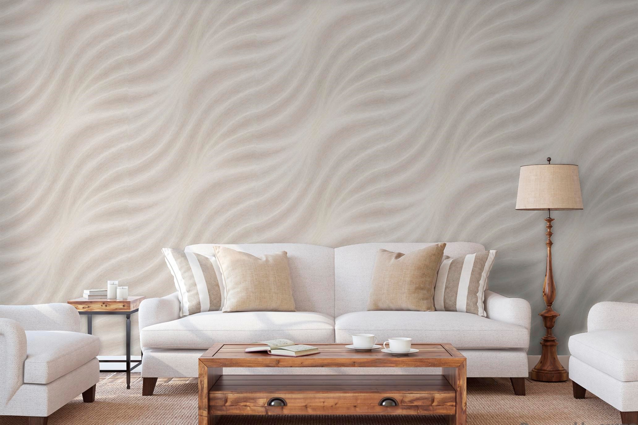 Marburg Vliestapete »Beige-Taupe«, gemustert, moderne Tapete für Wohnzimmer Schlafzimmer Küche