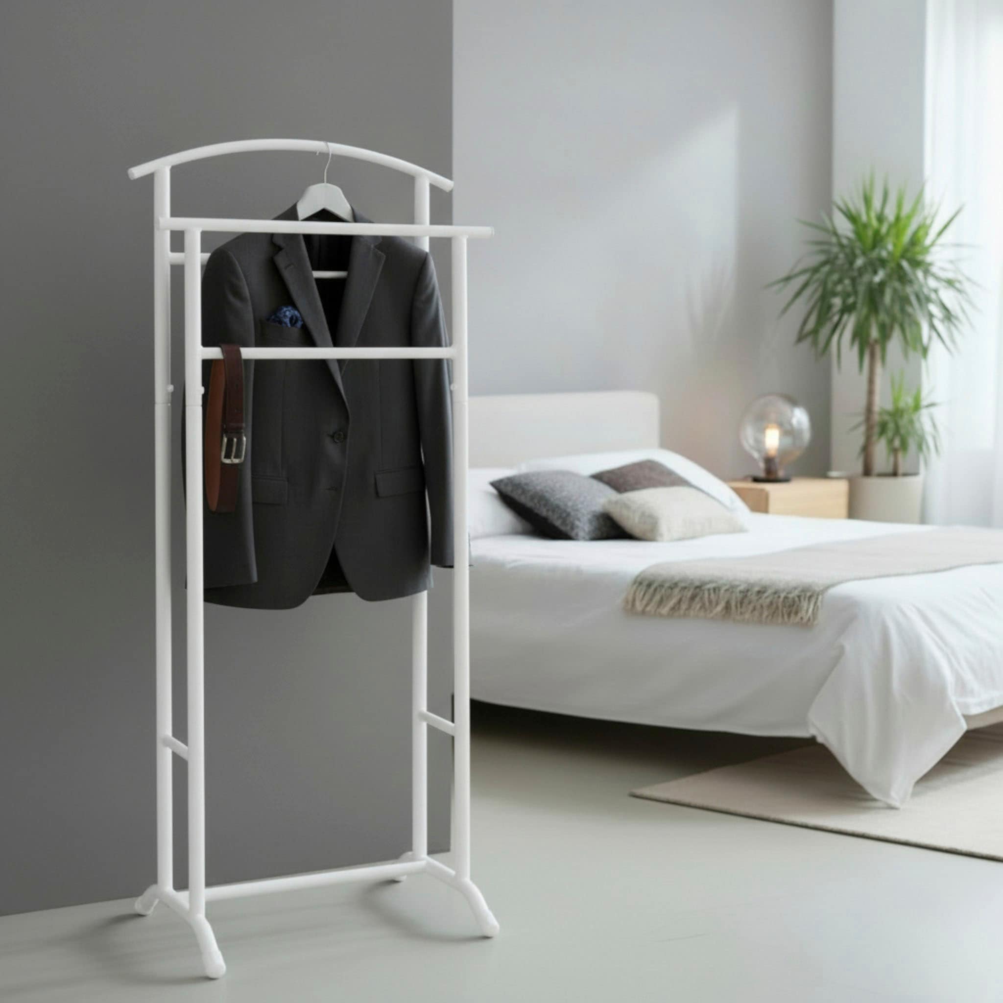 HAKU »Anzugständer, Dressboy, Kleiderboy, Kleiderbutler, Stiller Diener« Freiform - aus Metall -B/T/H 48/36/107 cm