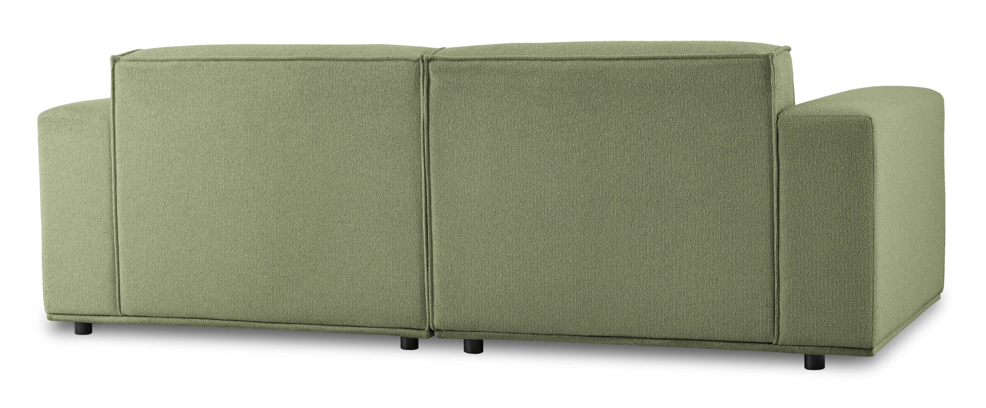 Home affaire 3-Sitzer »Avelin, 228 cm, Chenille, Struktur-Boucle«, mit Wellenunterfederung, Kedernaht, bodentief, Skandi-Design