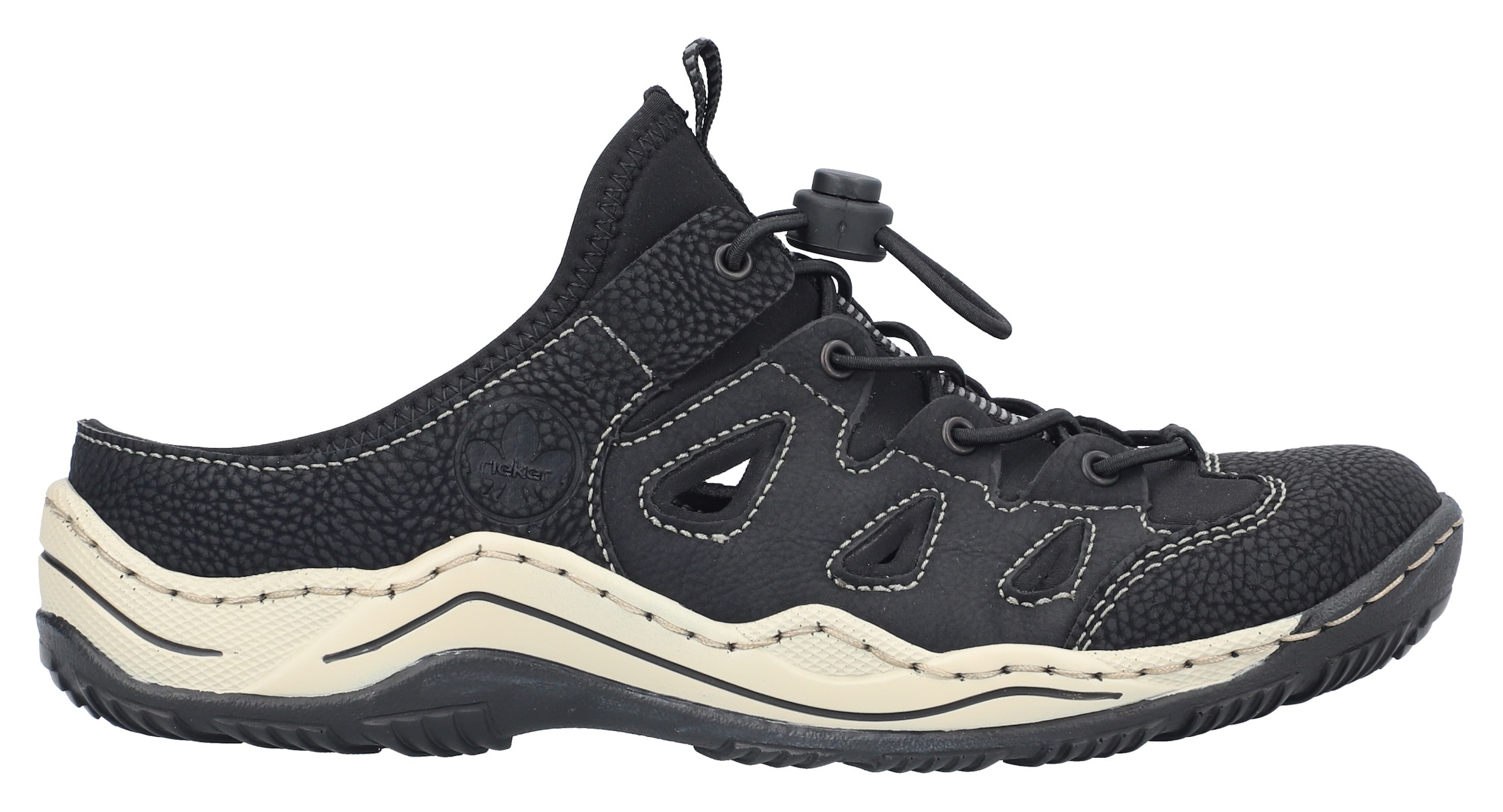 Rieker Clog, Sabot, Schlupfschuh, Schlappen in schmaler Form