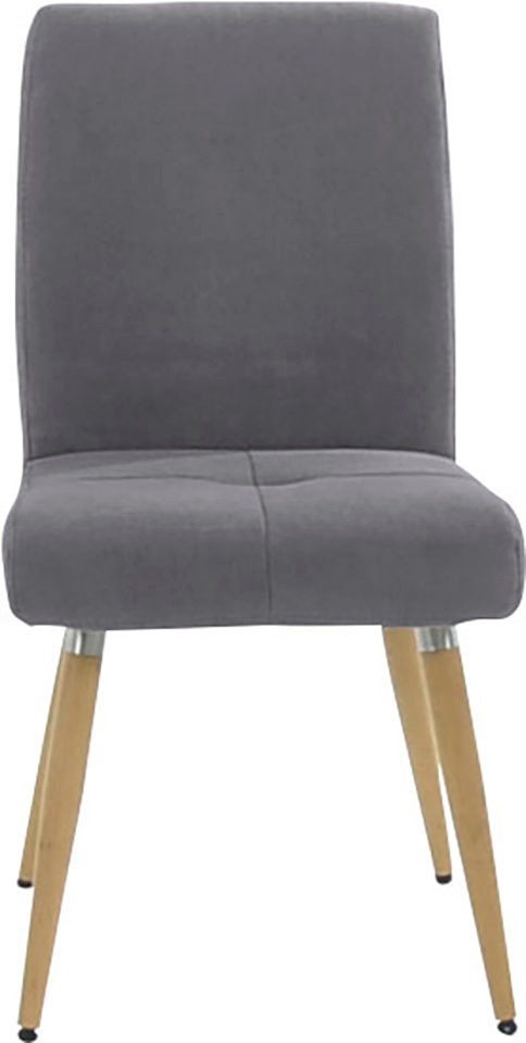 K+W Komfort & Wohnen 4-Fußstuhl »6411«, Aqua Clean, mit Sitzsteppung, Edelstahlgriff am Rücken, Massivholzbeine
