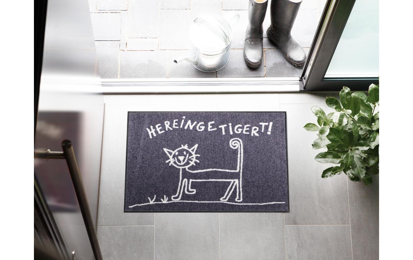 Salonloewe Fußmatte »Hereingetigert Fussmatte« quadratisch