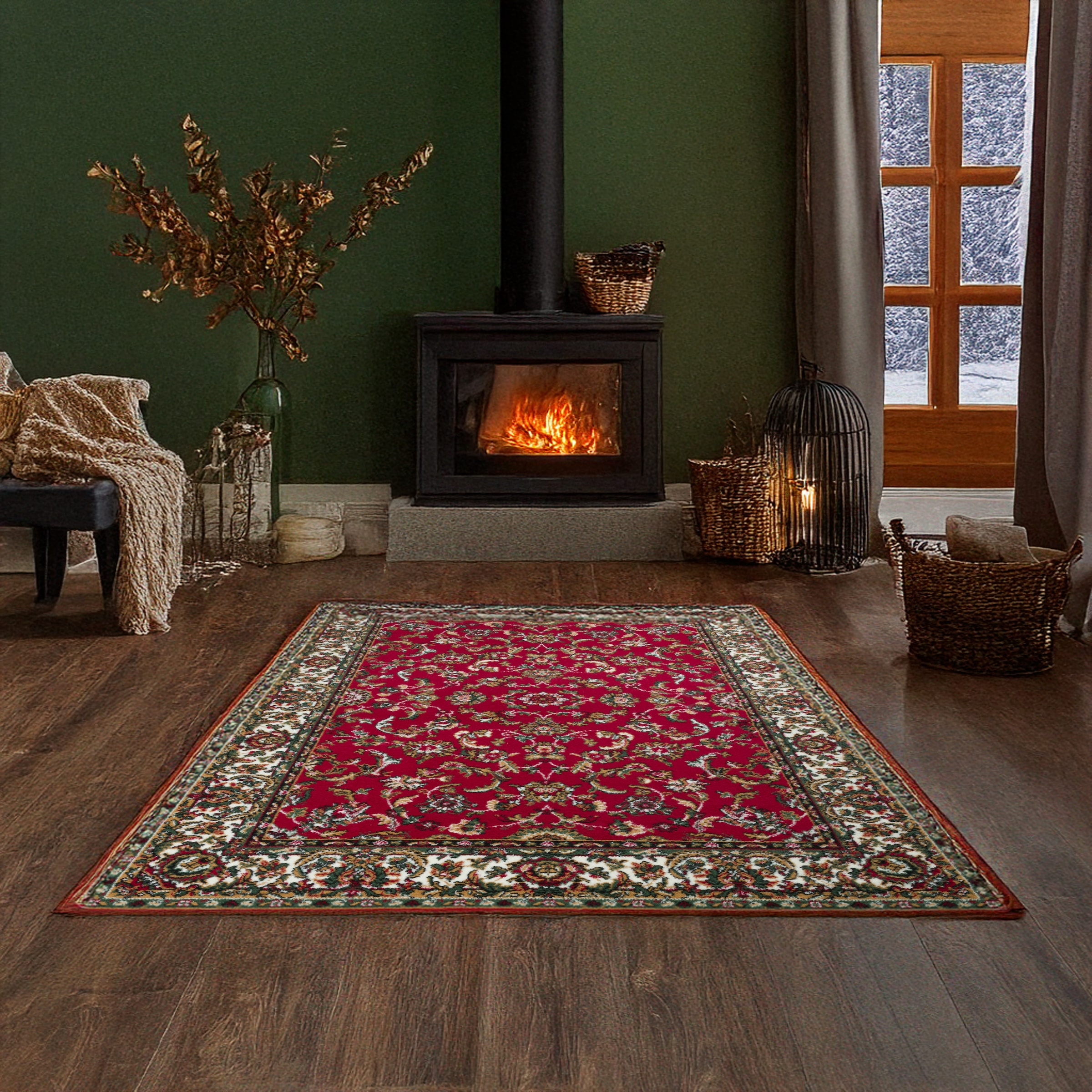 OTTO home Teppich »Ezzo, Made in Belgium«, rechteckig, 7 mm Höhe, Orient-Op günstig online kaufen