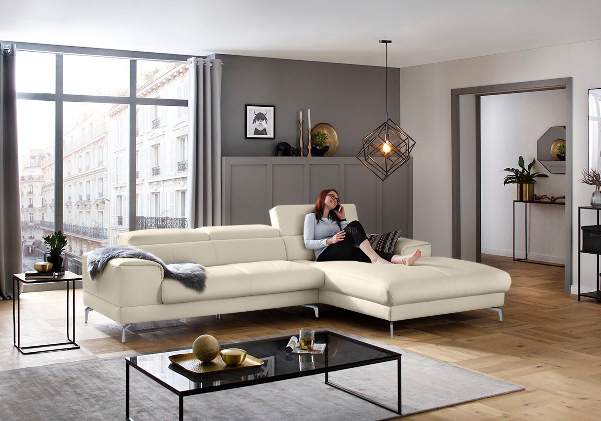 W.SCHILLIG Ecksofa »piedroo, Designsofa mit tollem Sitzkomfort, bequem und günstig online kaufen