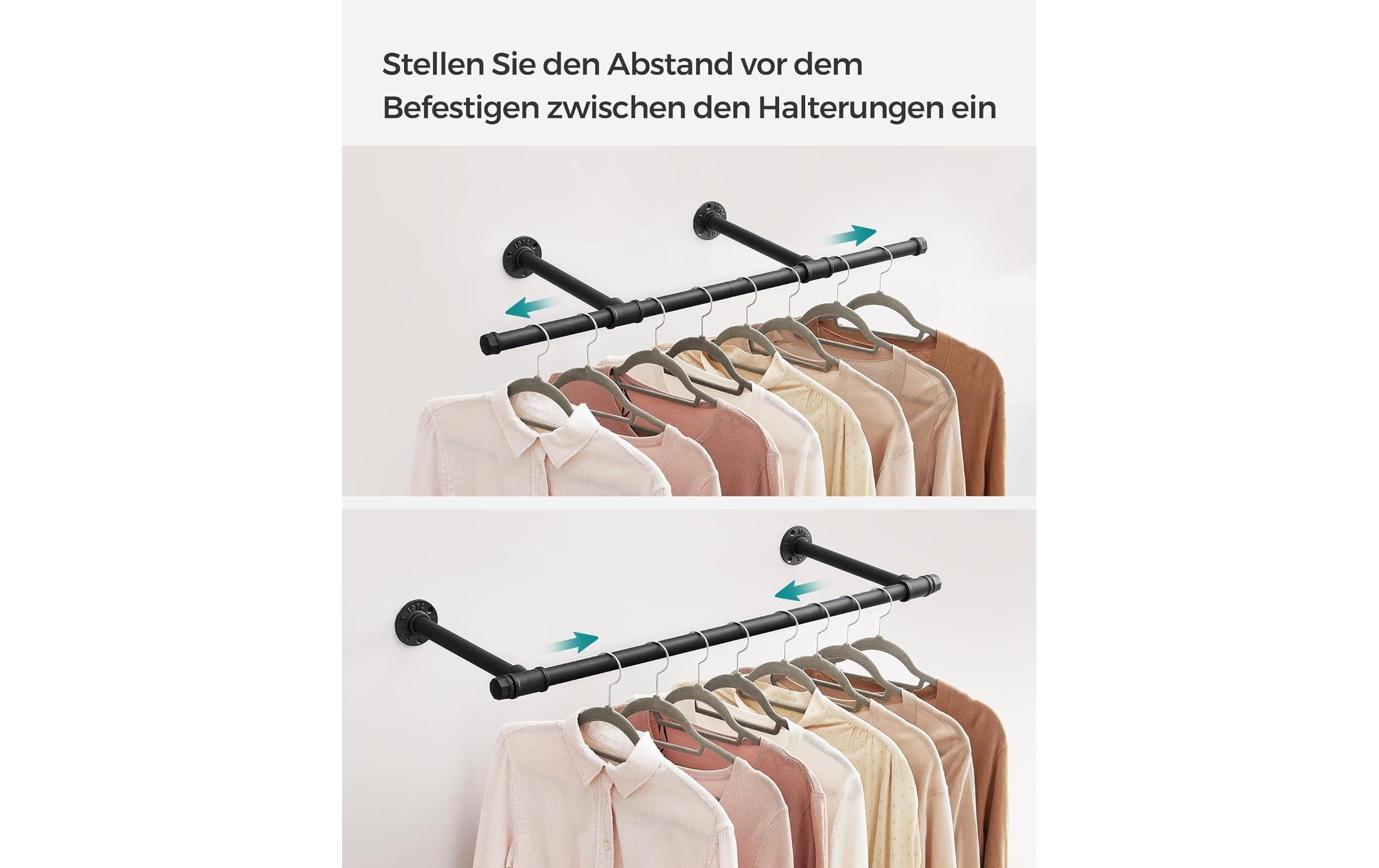 SONGMICS Wandgarderobe »2 Stück 84 cm x 7 cm« 2 Stk. tlg.