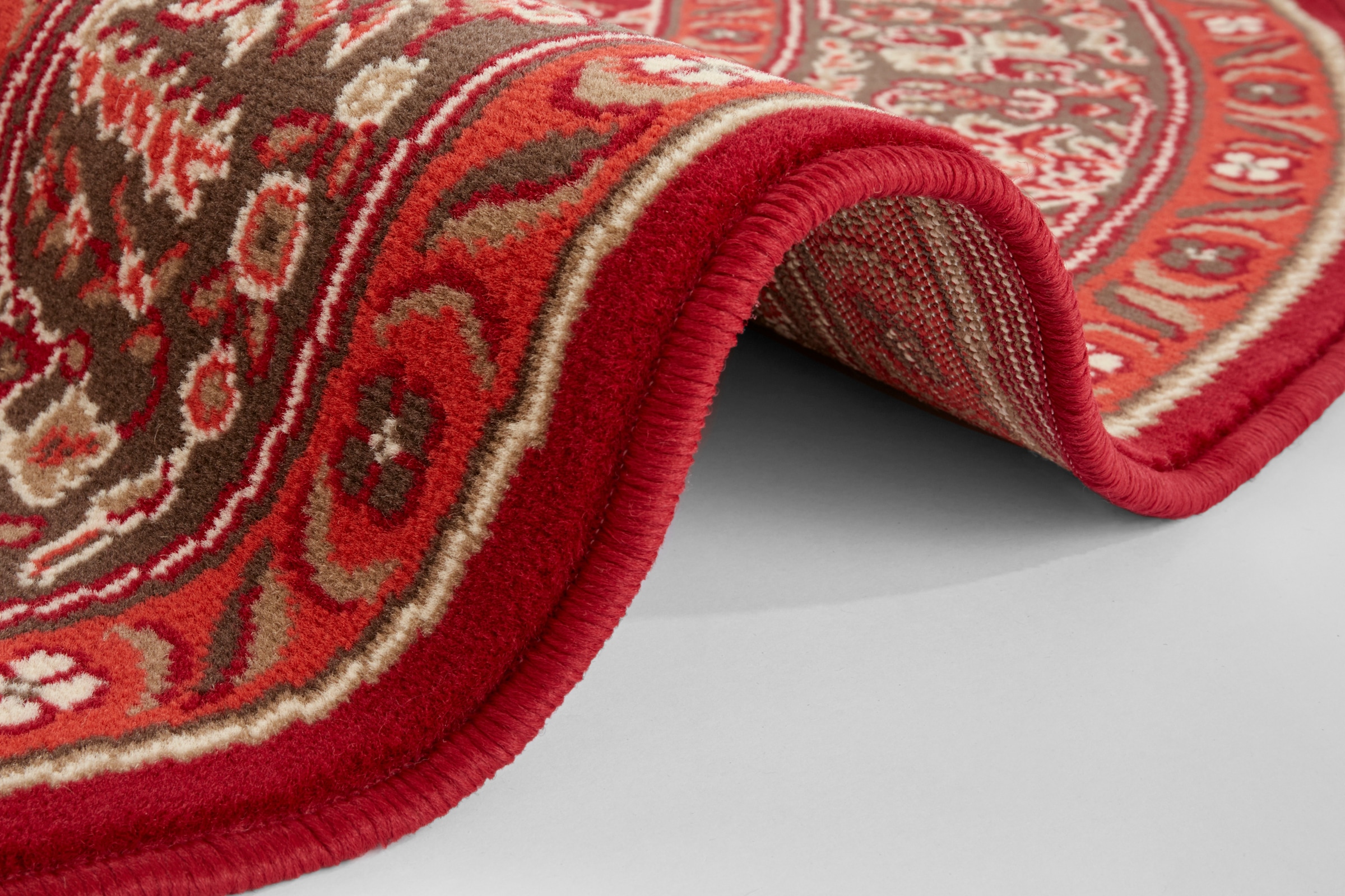 NOURISTAN Teppich »Skazar Isfahan«, rund, 9 mm Höhe, Kurzflor, Orient, Teppich, Vintage, Esszimmer, Wohnzimmer, Flur