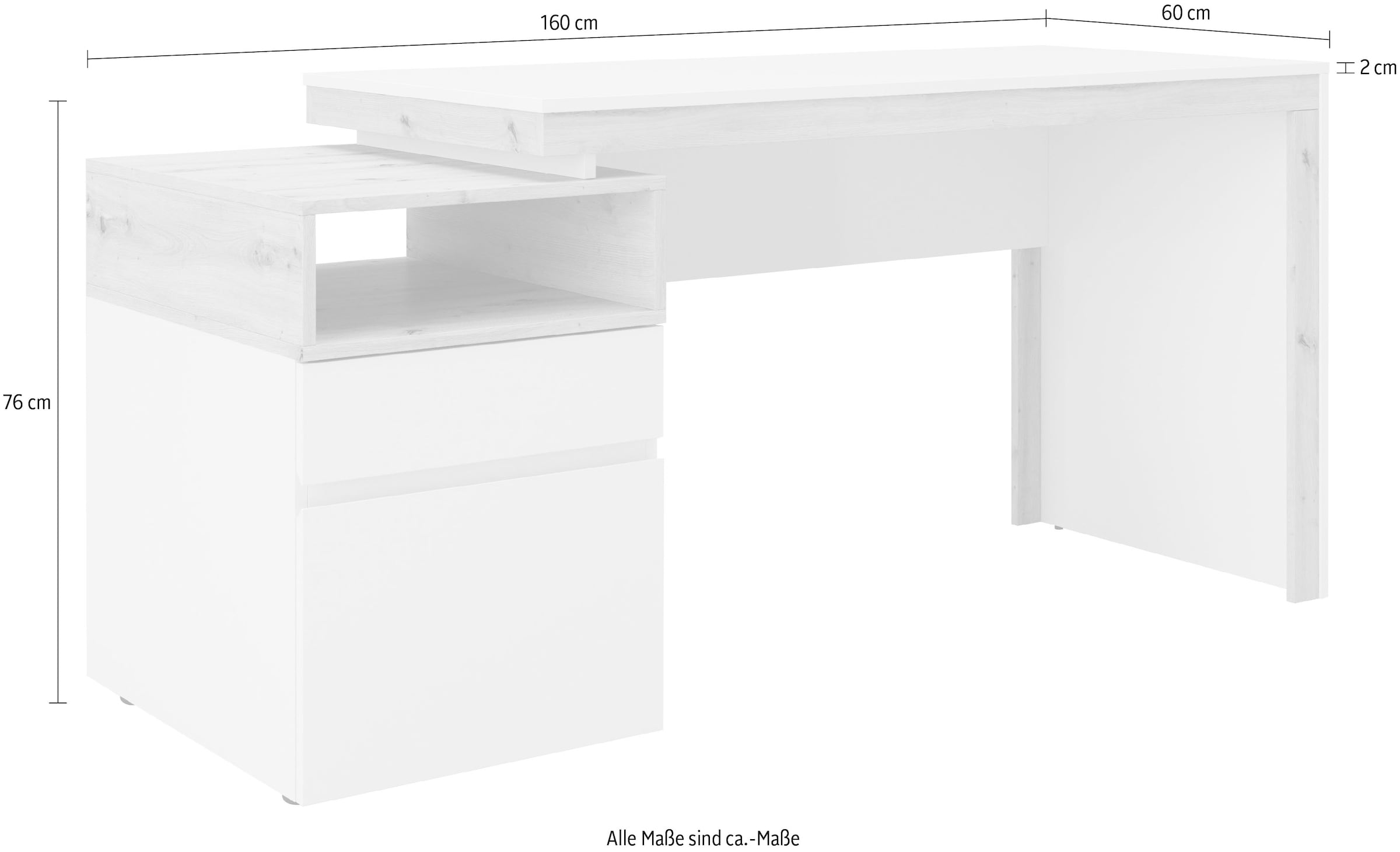 my home Schreibtisch »Santiago«, Laptoptisch, Home Office