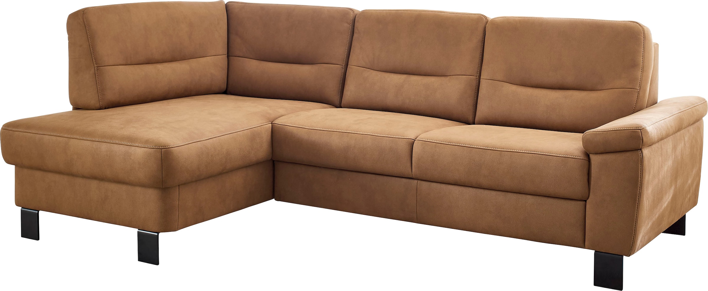 Die PlanBar Ecksofa »PP-PF23172 L-Form, Breite 244 cm« Eckgarnitur mit besonders kleinem Stellmaß ca. 160 x 244 cm