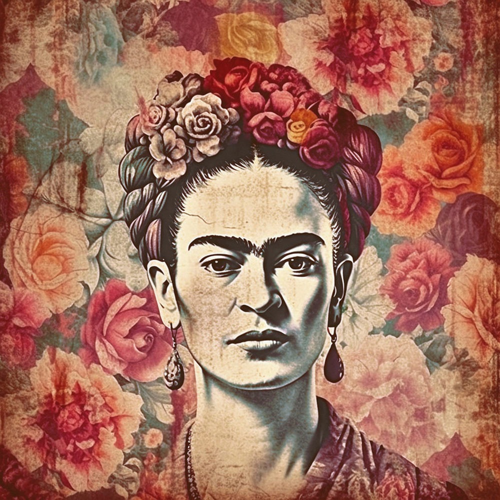 A.S. Création Leinwandbild »Frida in Bloom - Wandbild Bunt Keilrahmen Kunst günstig online kaufen