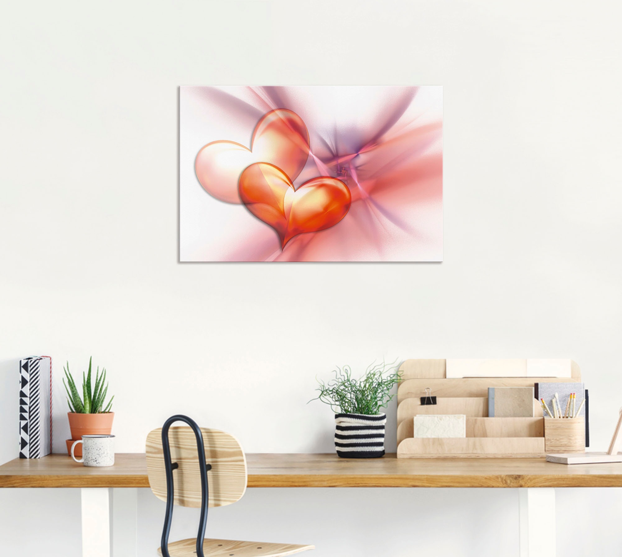 Artland Wandbild »Das höchste Glück«, Herzen, (1 St.), als Alubild, Outdoorbild, Leinwandbild, Poster, Wandaufkleber
