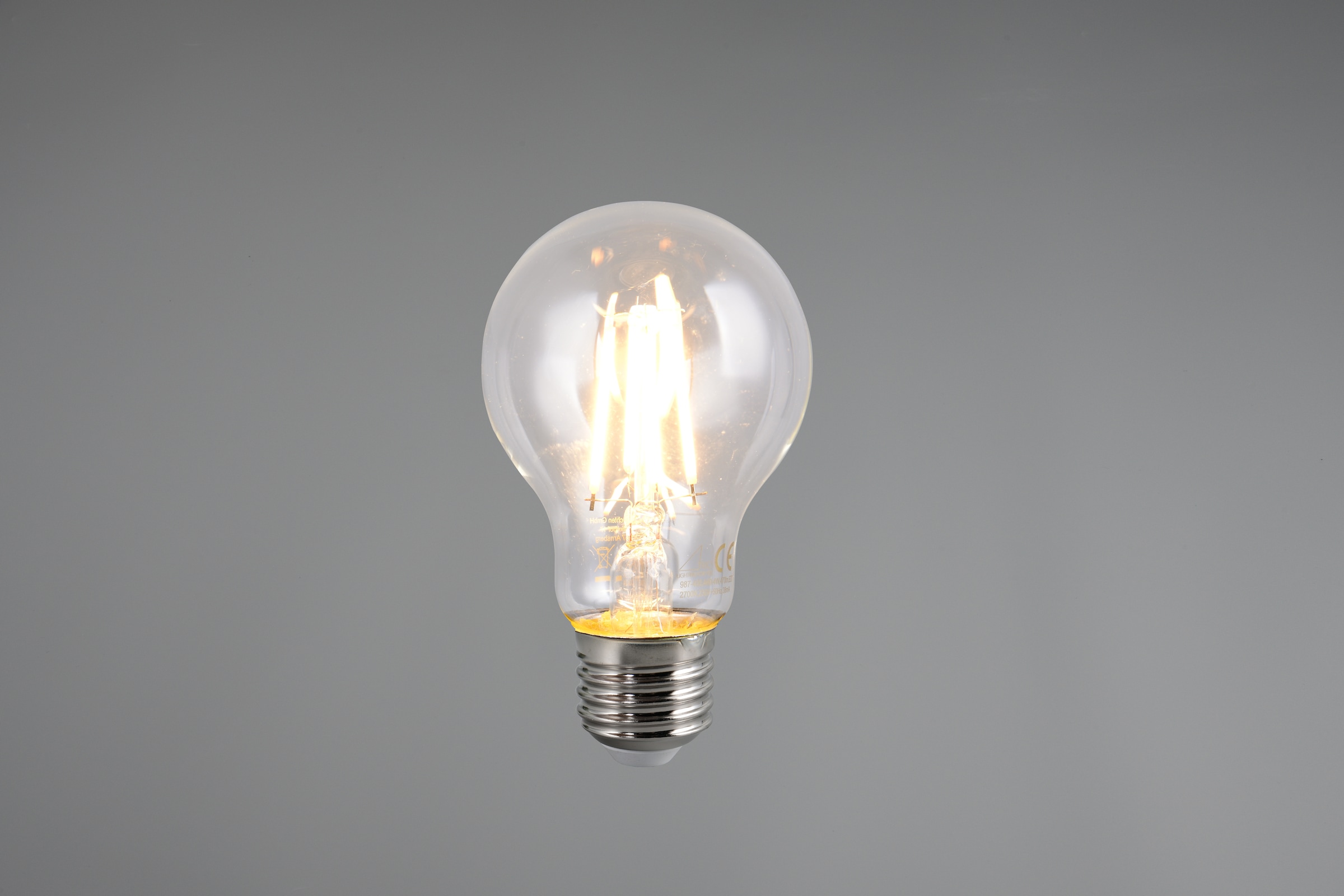 TRIO Leuchten LED-Filament »Leuchtmittel Set E27«, E27, 6 St., Warmweiß, 6er Set Filament Leuchtmittel E27 Fassung, Glühbirne E27 LED warmweiß