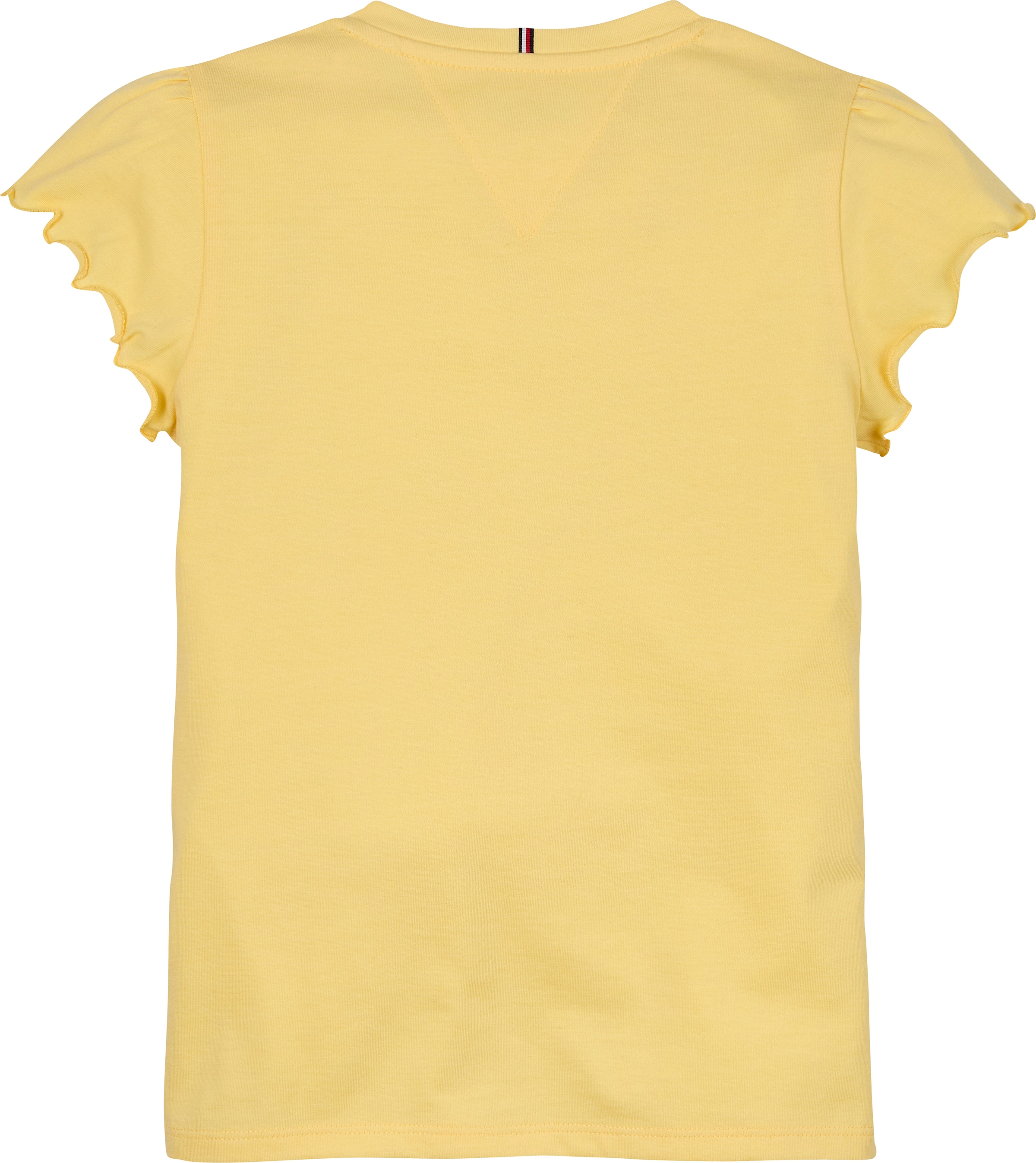 Tommy Hilfiger T-Shirt »ESSENTIAL RUFFLE SLEEVE TOP S/S«, mit gewelltem Ärmelabschluss