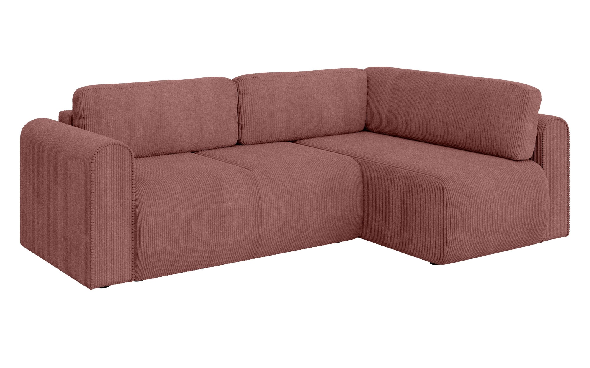 INOSIGN Ecksofa »Zacharia wahlweise Schlafsofa mit Bettkasten, B/T/H 250/166/86 cm«, L-Form mit Wellenunterfederung, Ottomane rechts oder links bestellbar