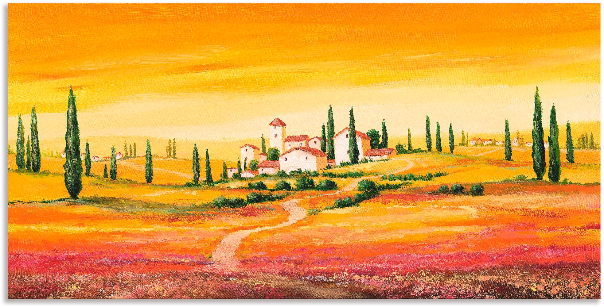 Artland Wandbild »Traumhafte toskanische Landschaft«, Europa, (1 St.), als günstig online kaufen