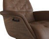 FLEXLUX Relaxsessel »Volden, Funktionsessel, Polstersessel, Armlehnen-, TV-Fernsehsessel«, Rücken- und Kopfteilverstellung, Drehbar, Fuß Schwarz Armlehne Walnuss