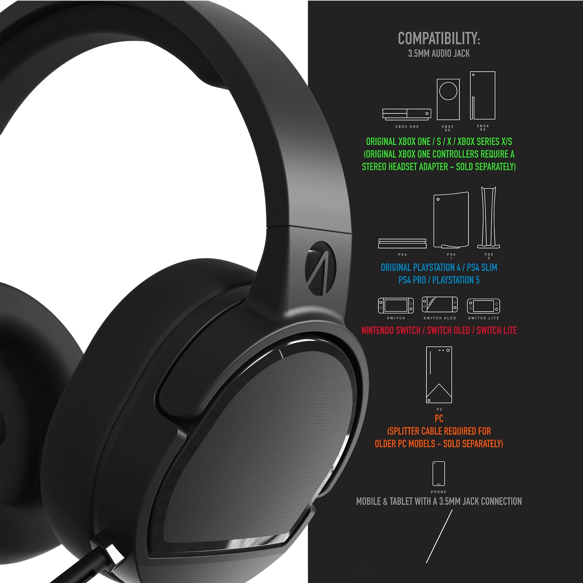 Stealth Gaming-Headset »Panther Gaming Headset«, Plastikfreie Verpackung