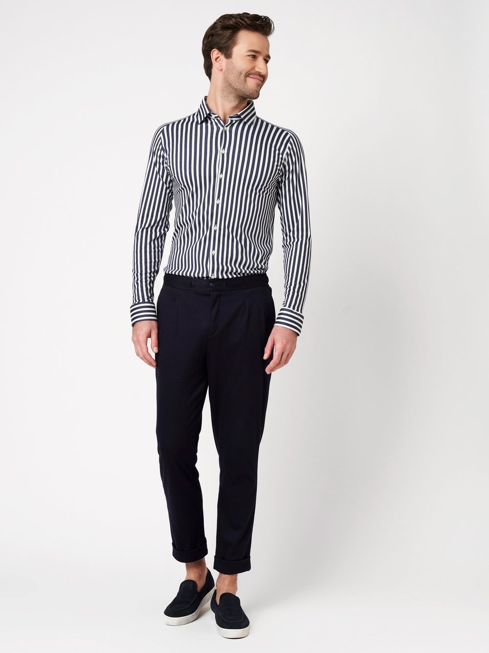 DESOTO Langarmhemd »Jerseyhemd Casual Kent«