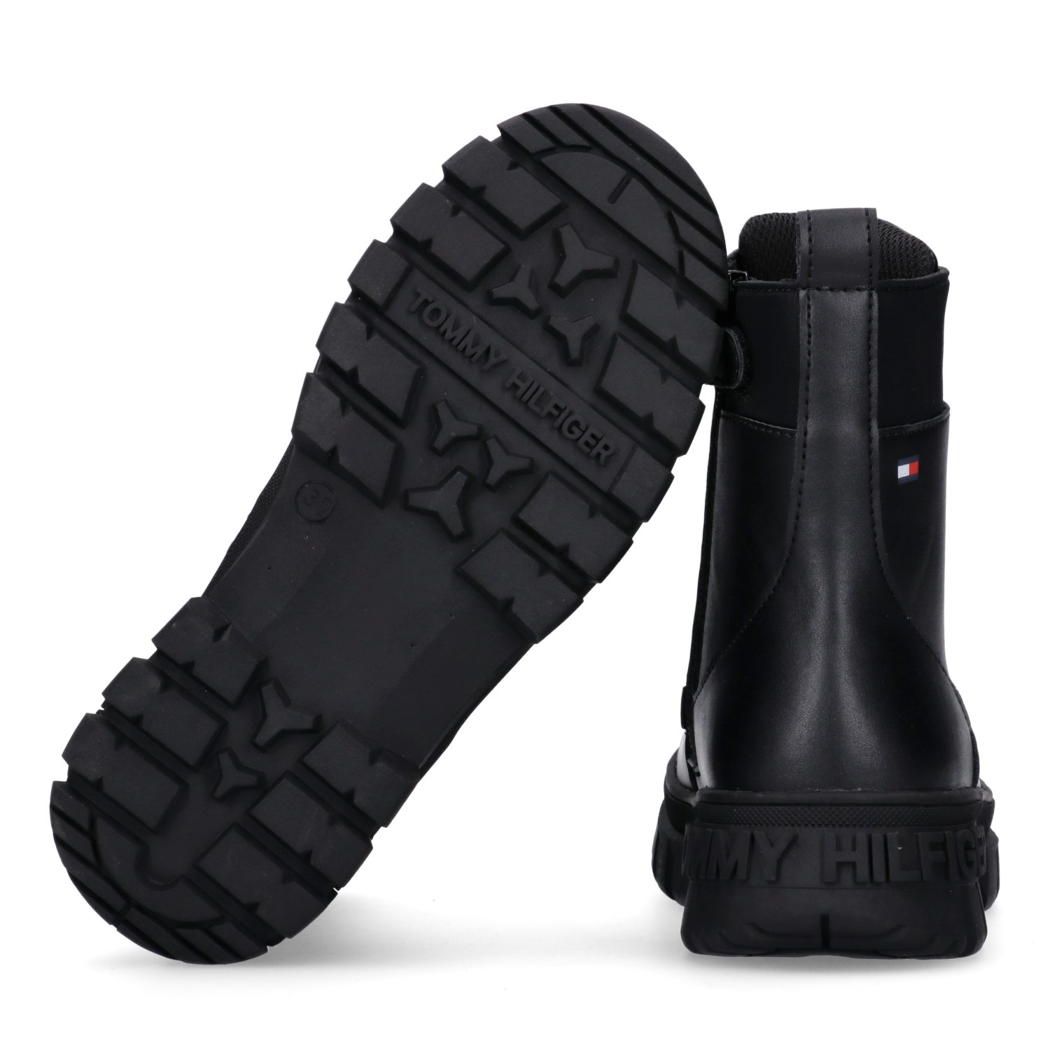 Tommy Hilfiger Schnürboots, Biker Boots, Winterboots mit Blockabsatz