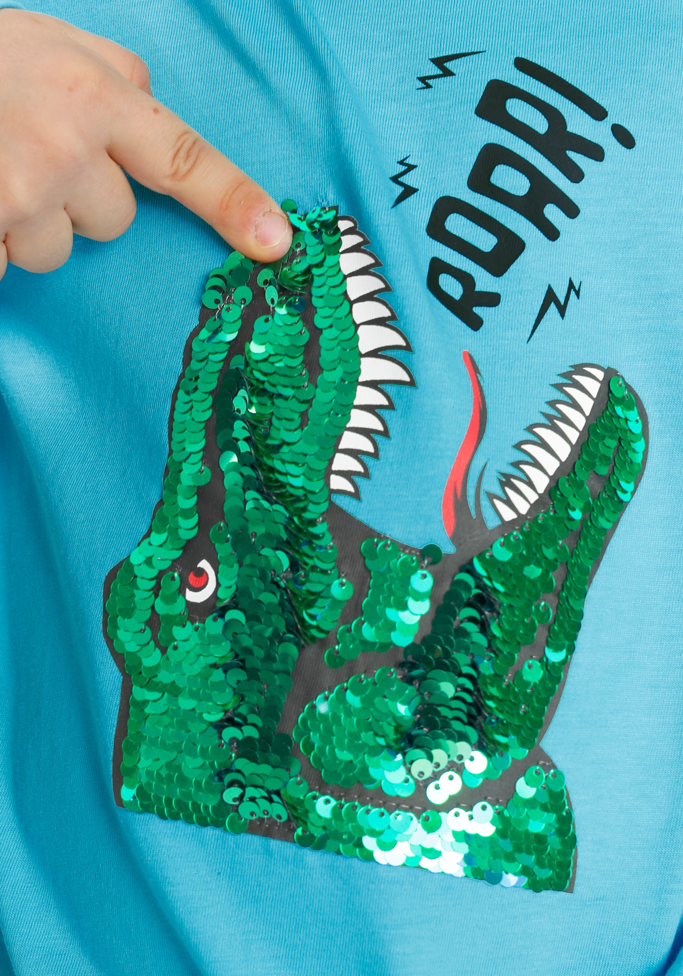 KIDSWORLD Langarmshirt »mit Dino-Motiv im aus kaufen Wendepailletten« Online-Shop