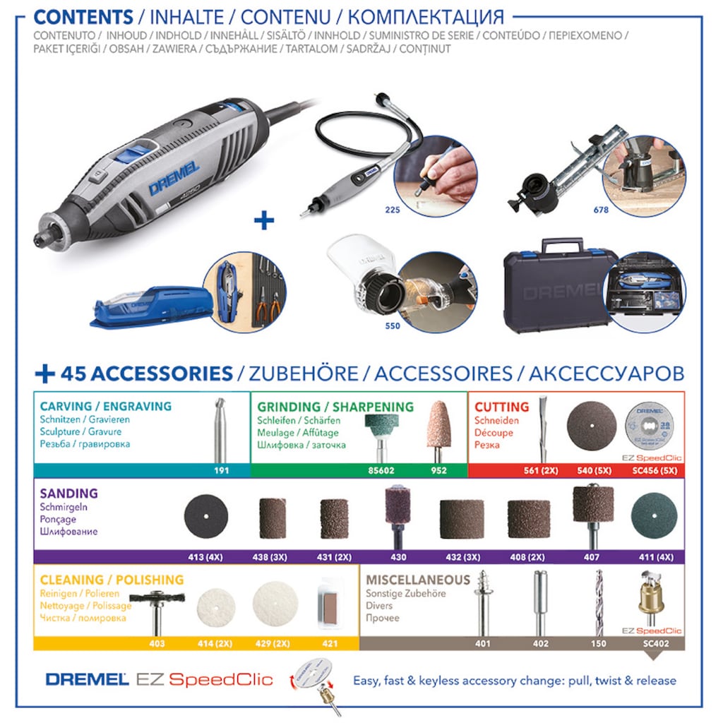 DREMEL Elektro-Multifunktionswerkzeug »DREMEL® 4250 (4250-3/45)«