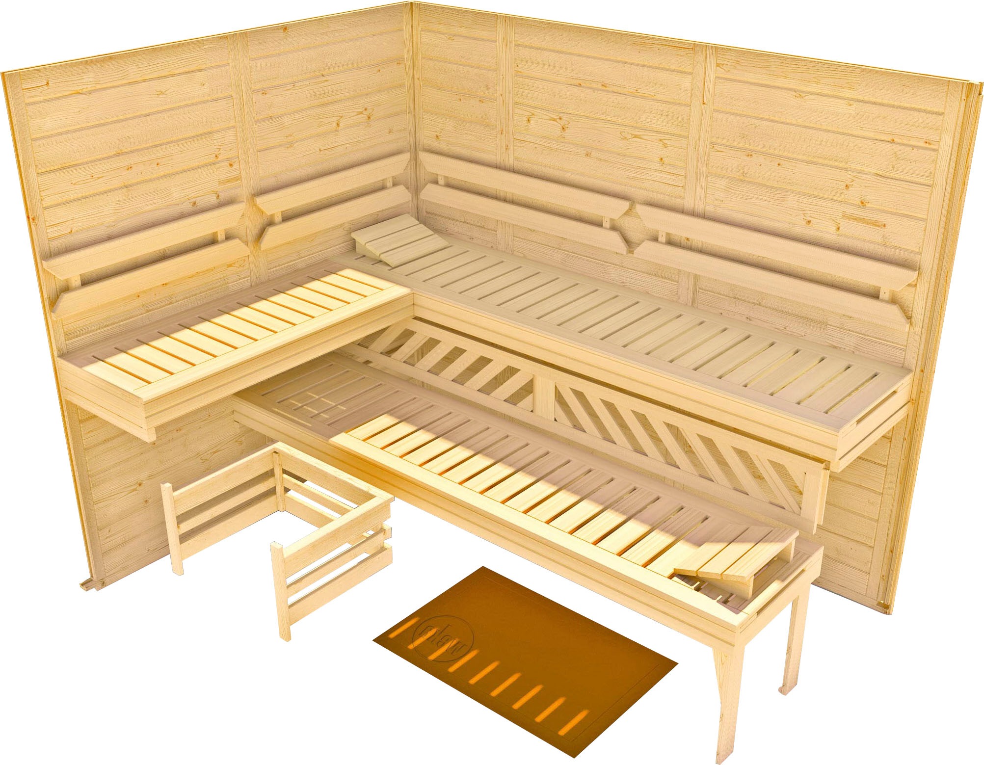 weka Sauna »Kemi«, 7,5 kW Bio-Ofen mit digitaler Steuerung