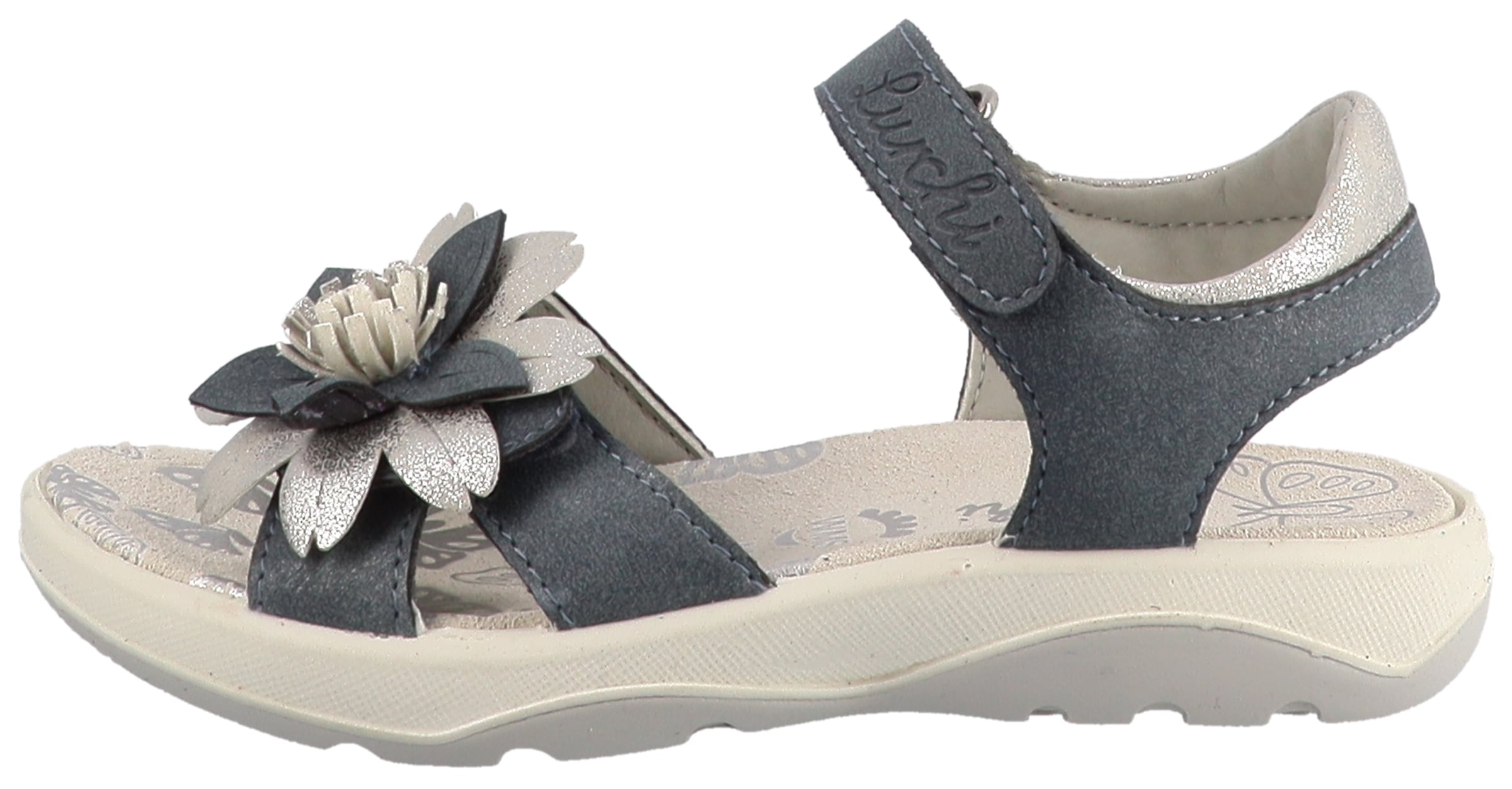 Lurchi Sandale »Flora«  Sandalette mit Blumenverzierung, Größenschablone zum Download