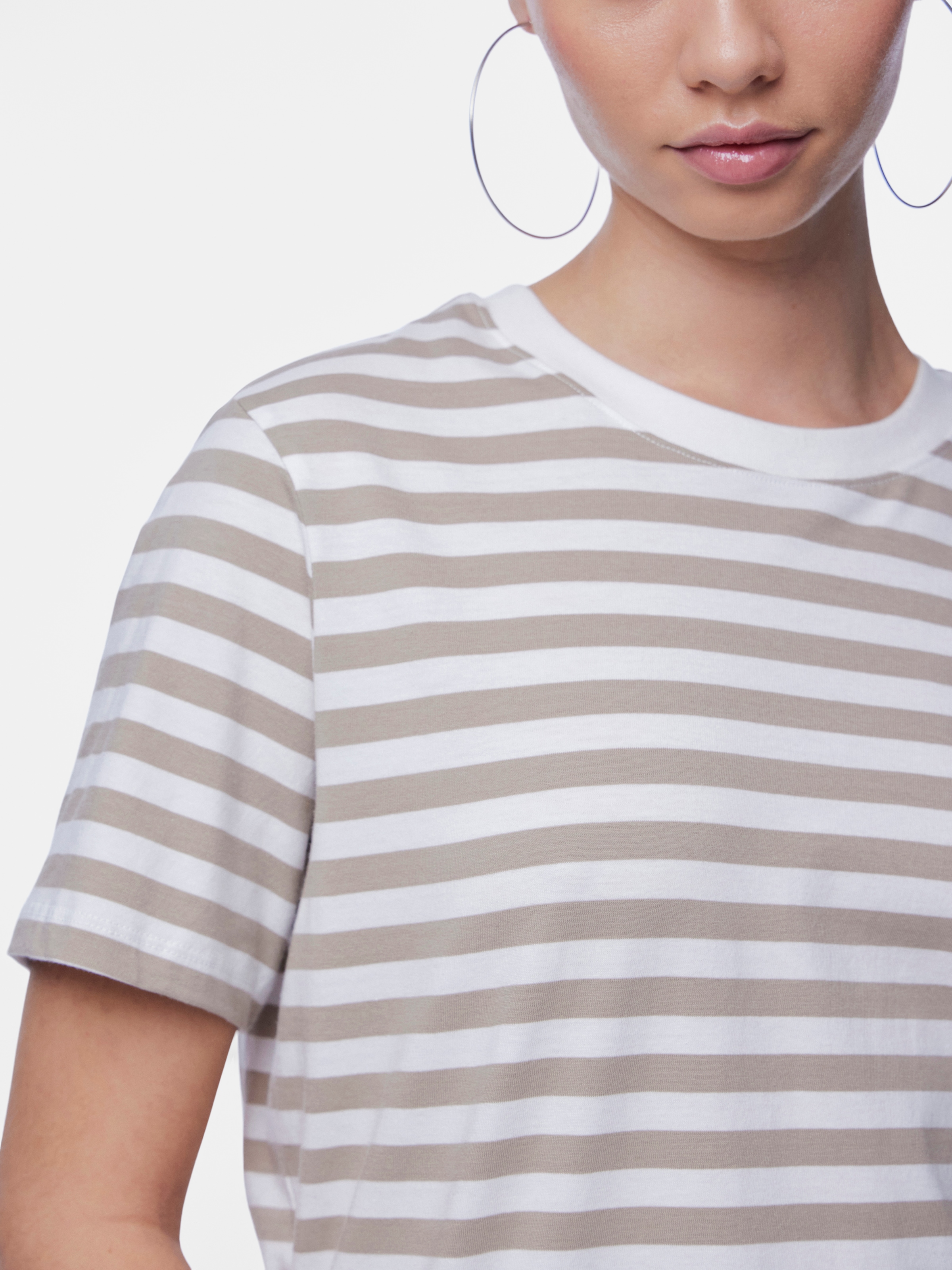 pieces Kurzarmshirt »PCRIA SS TEE STRIPES NOOS BC«